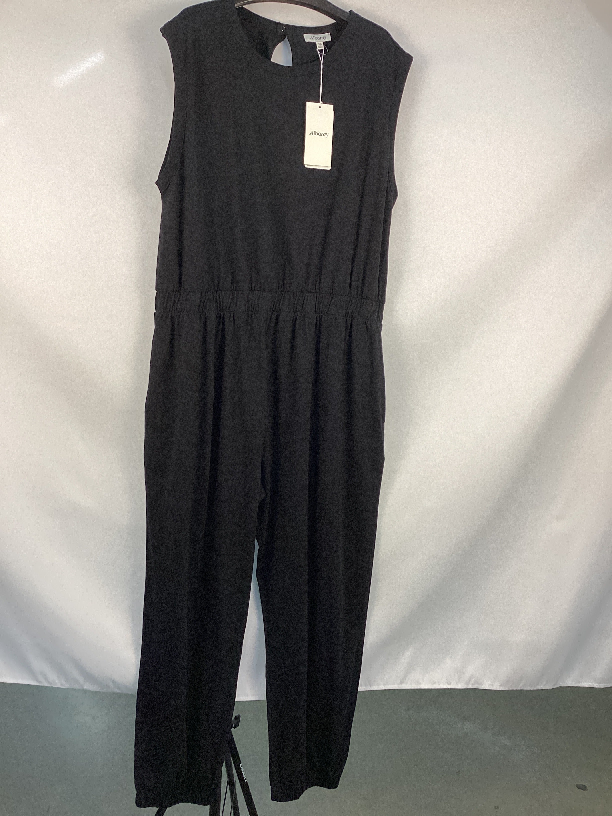 Re-Loved Black Tank Jumpsuit - Size 18