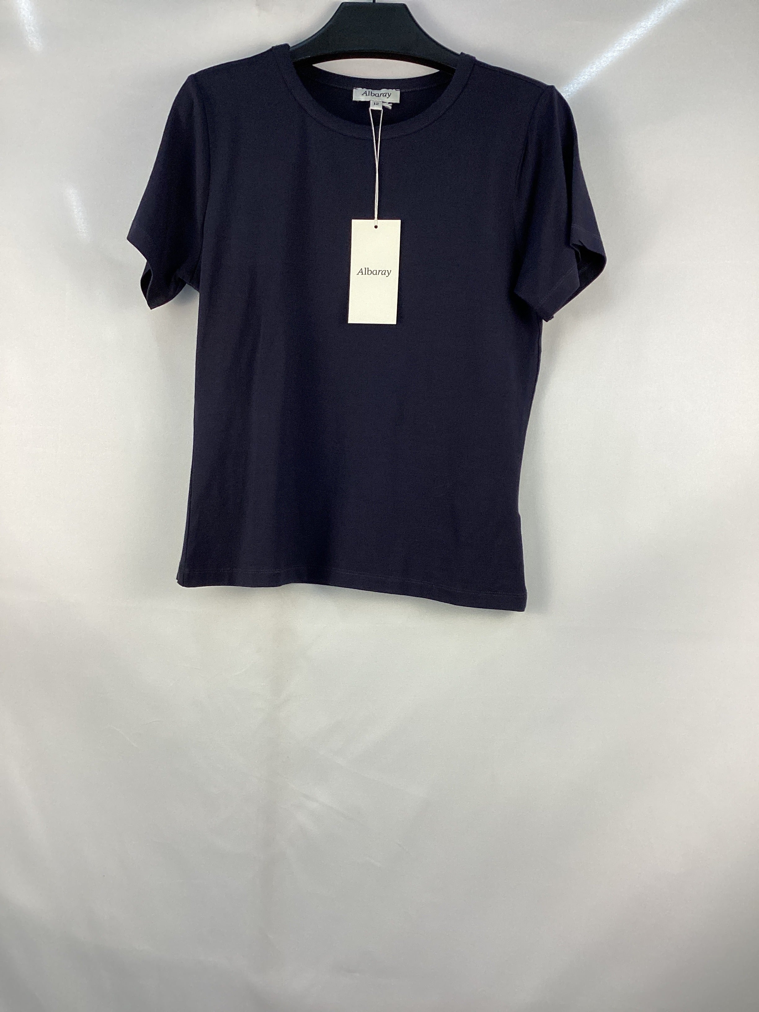 Re-Loved Navy Fitted T Shirt - Size 12