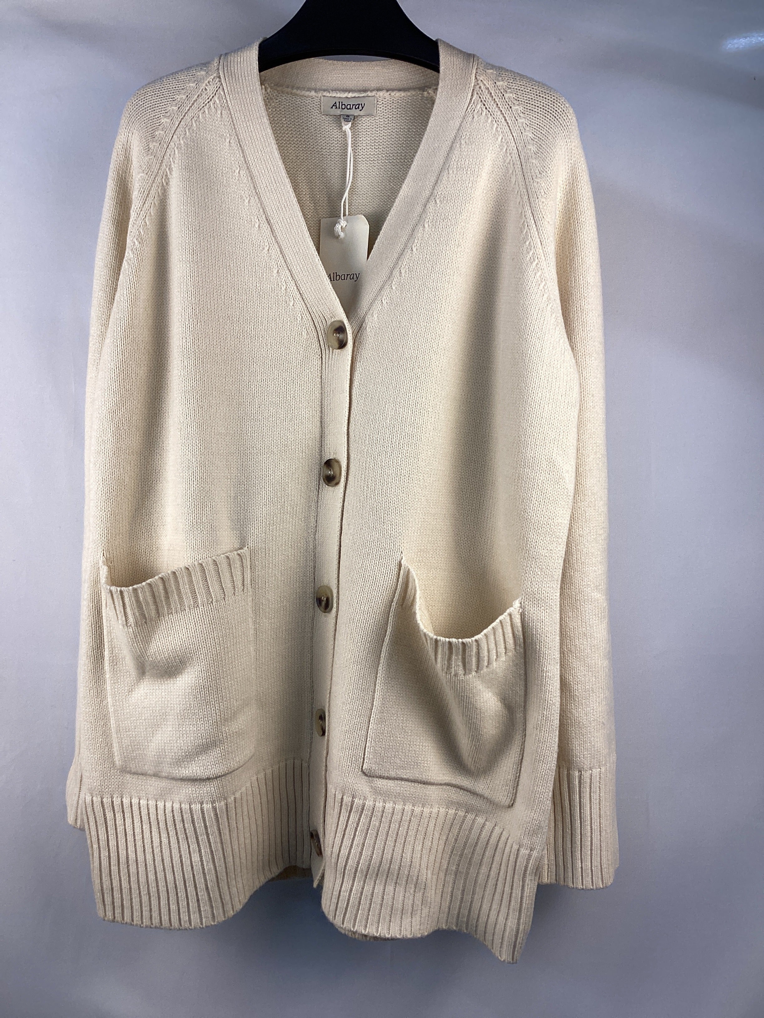 Re-Loved Longline Knitted Cardigan - Size 8