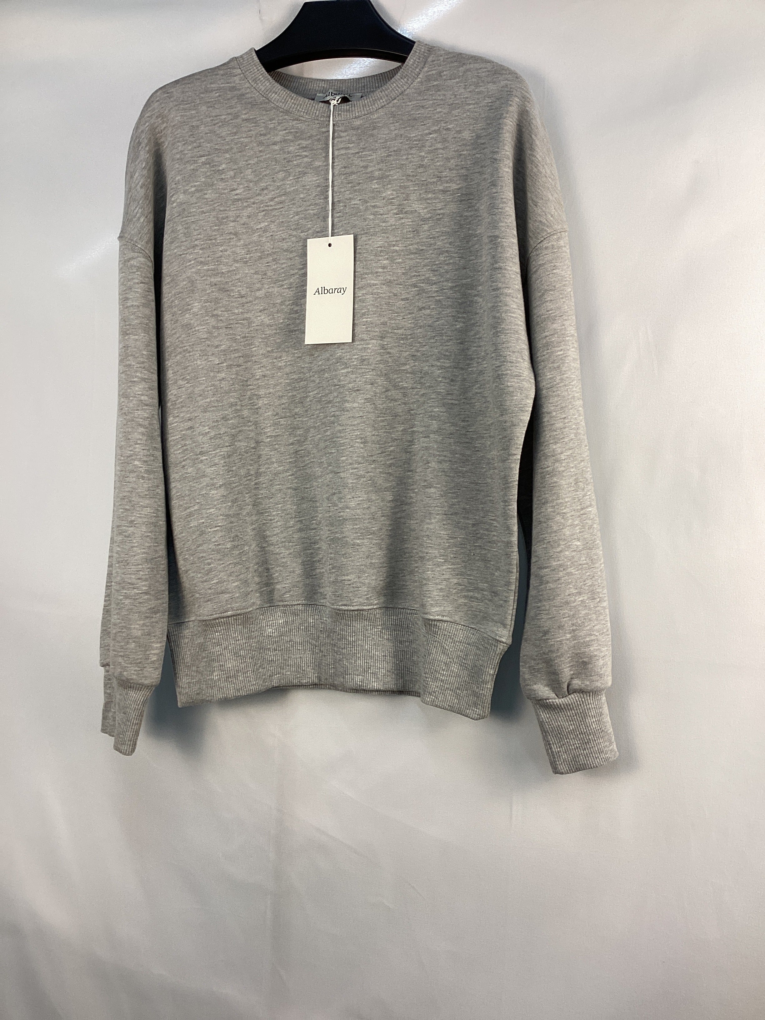 Re-Loved Grey Marl Sweat Top - Size 8