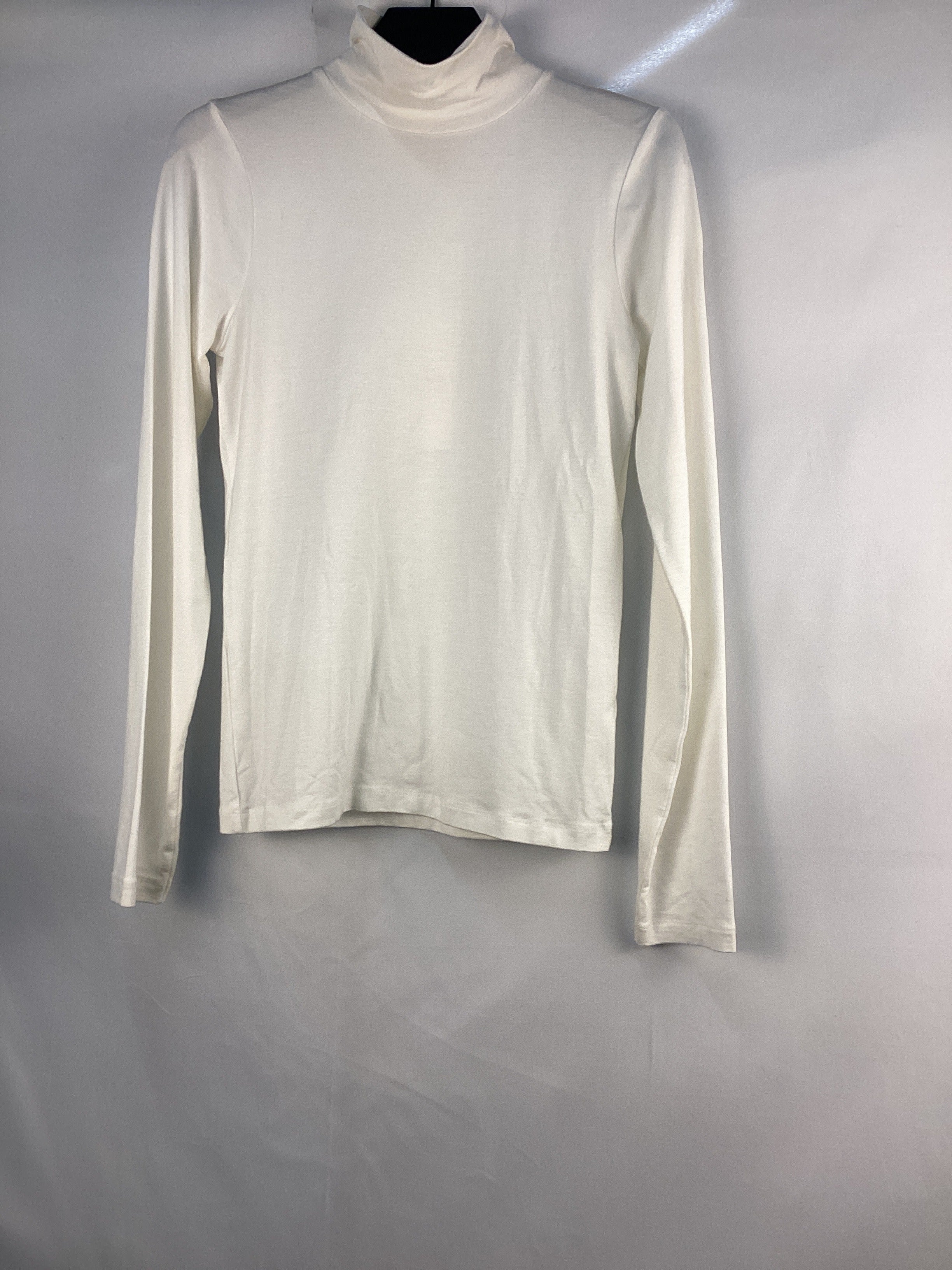 Re-Loved Cream Tencel Roll Neck - Size 8
