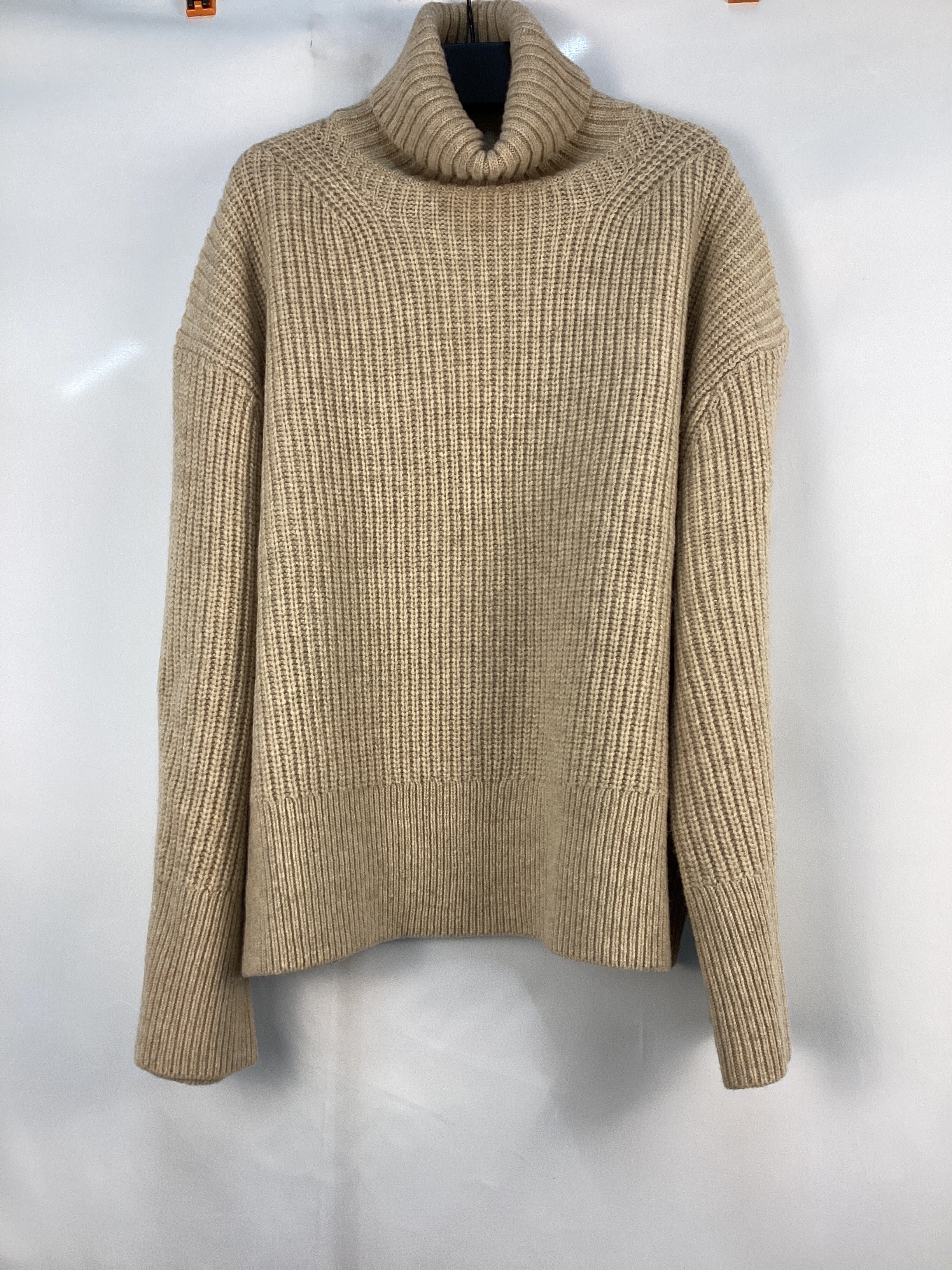 Re-Loved Merino Wool Fishermans Rib Jumper - Size 14