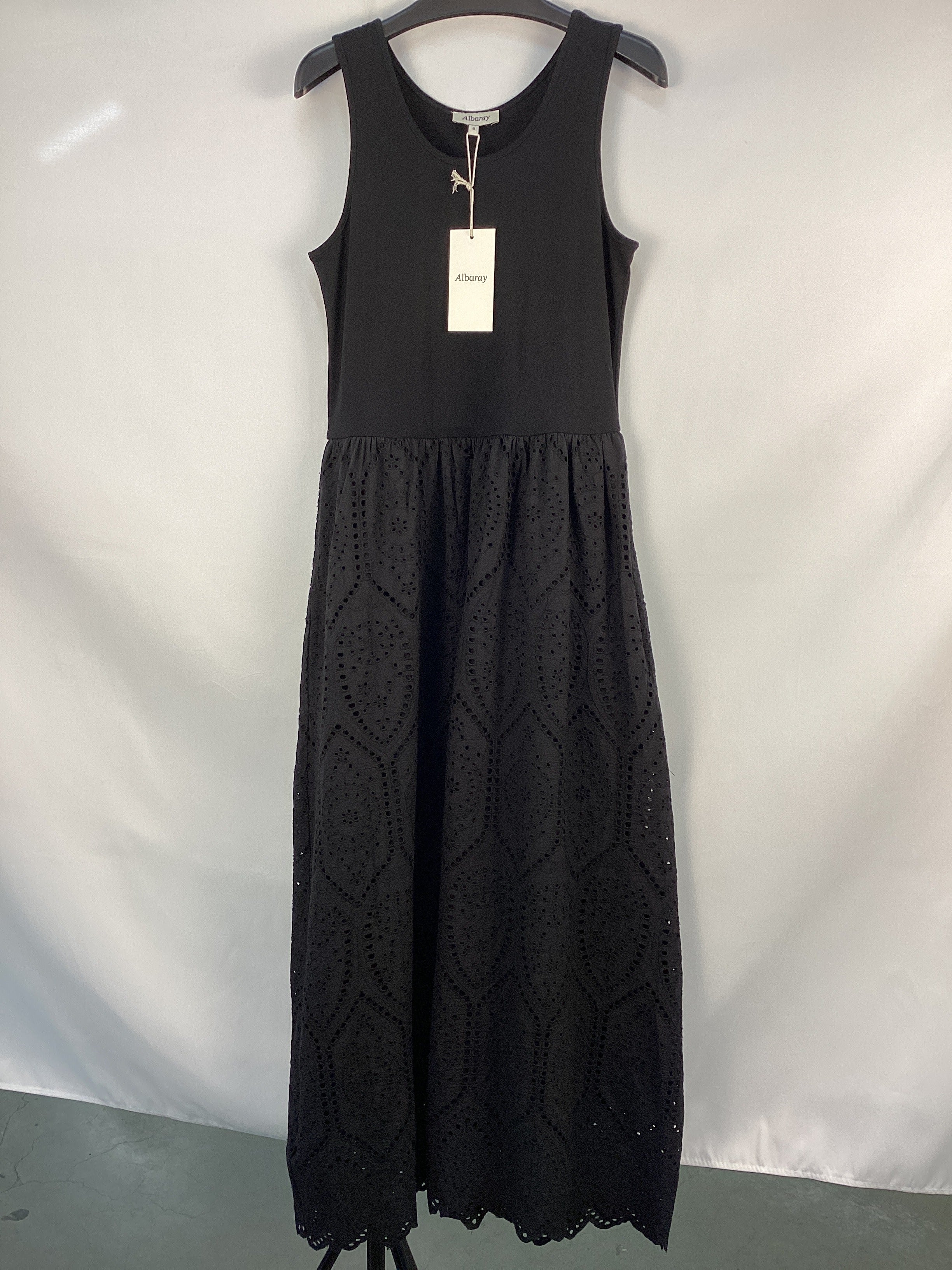 Re-Loved Jersey & Embroidery Dress - Size 8