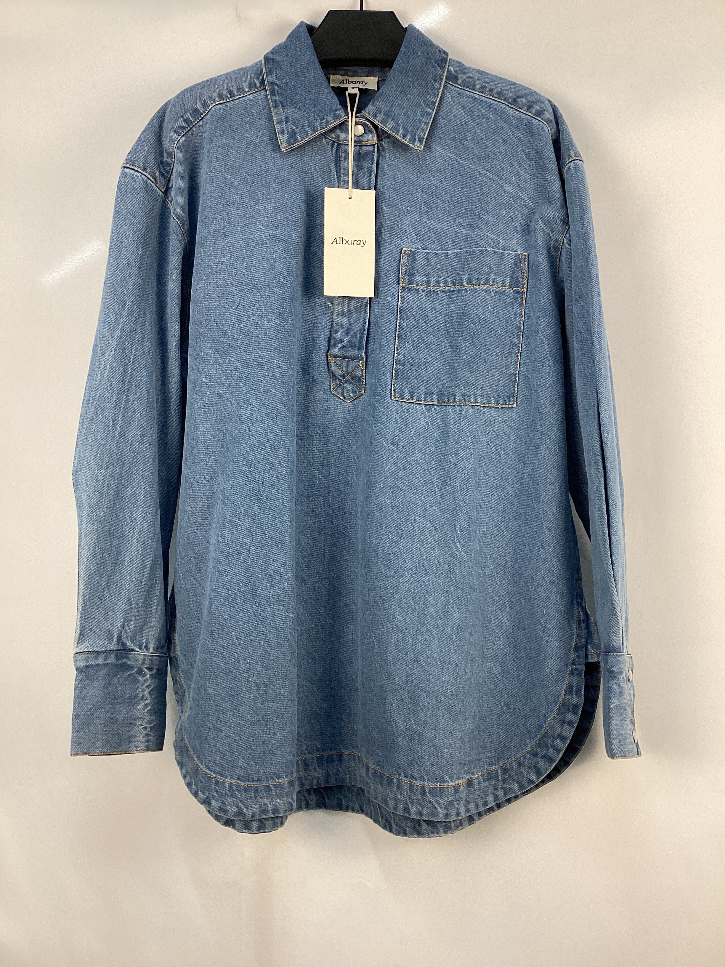 Re-Loved Denim Over the Head Shirt - Size 8