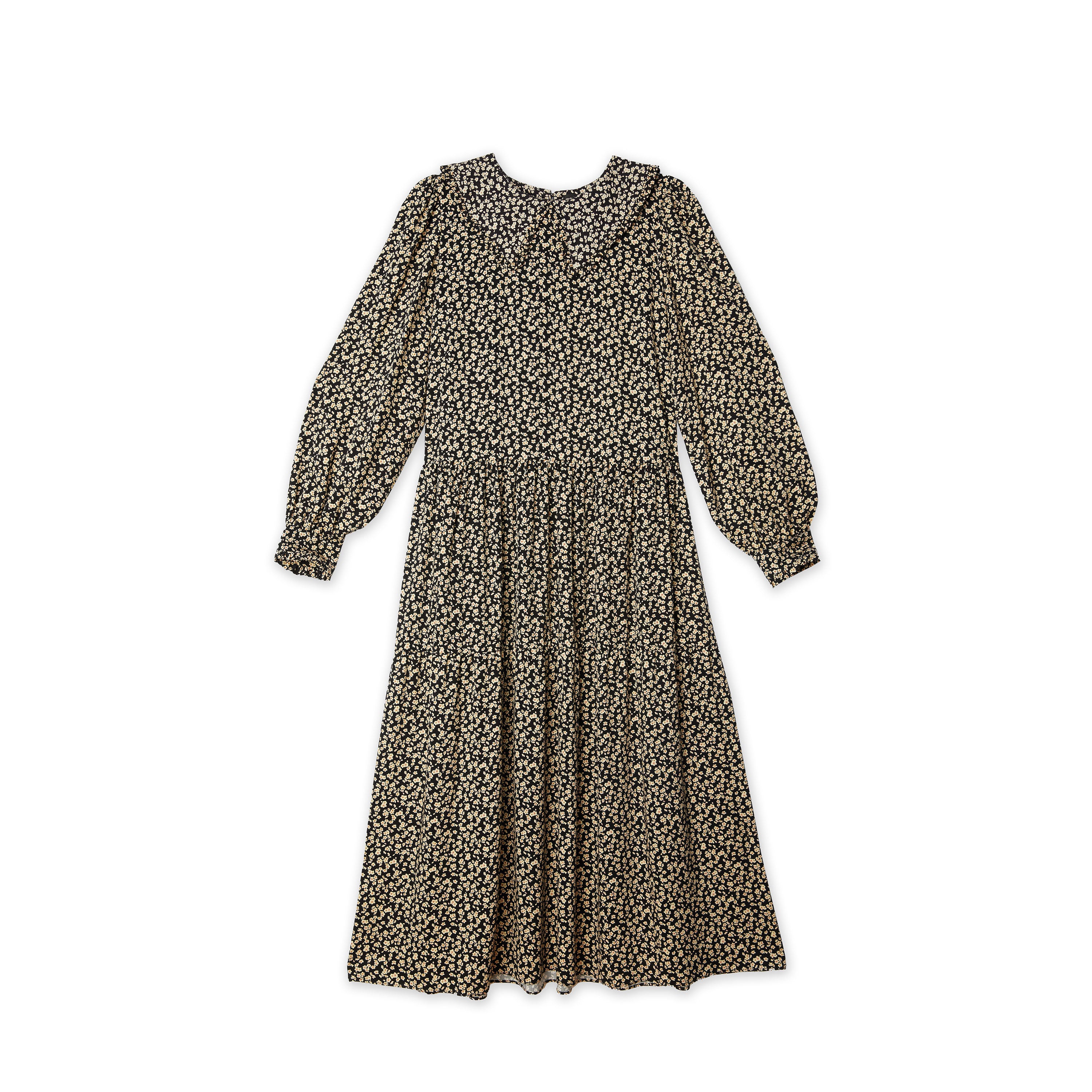 Re-Loved Scatter Floral Tiered Midi Dress Size 10