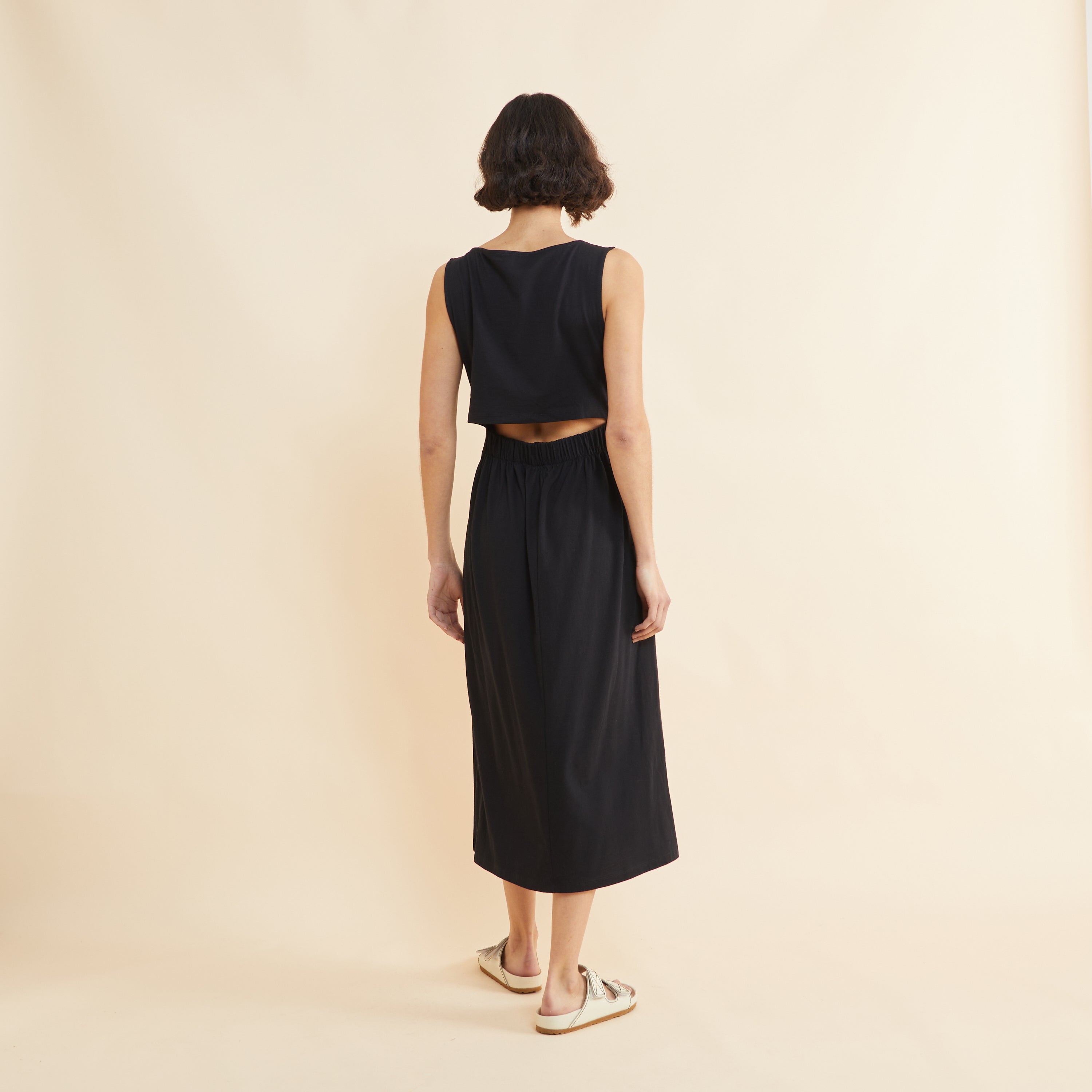 Re-Loved Jersey Open Back Dress - Size 18