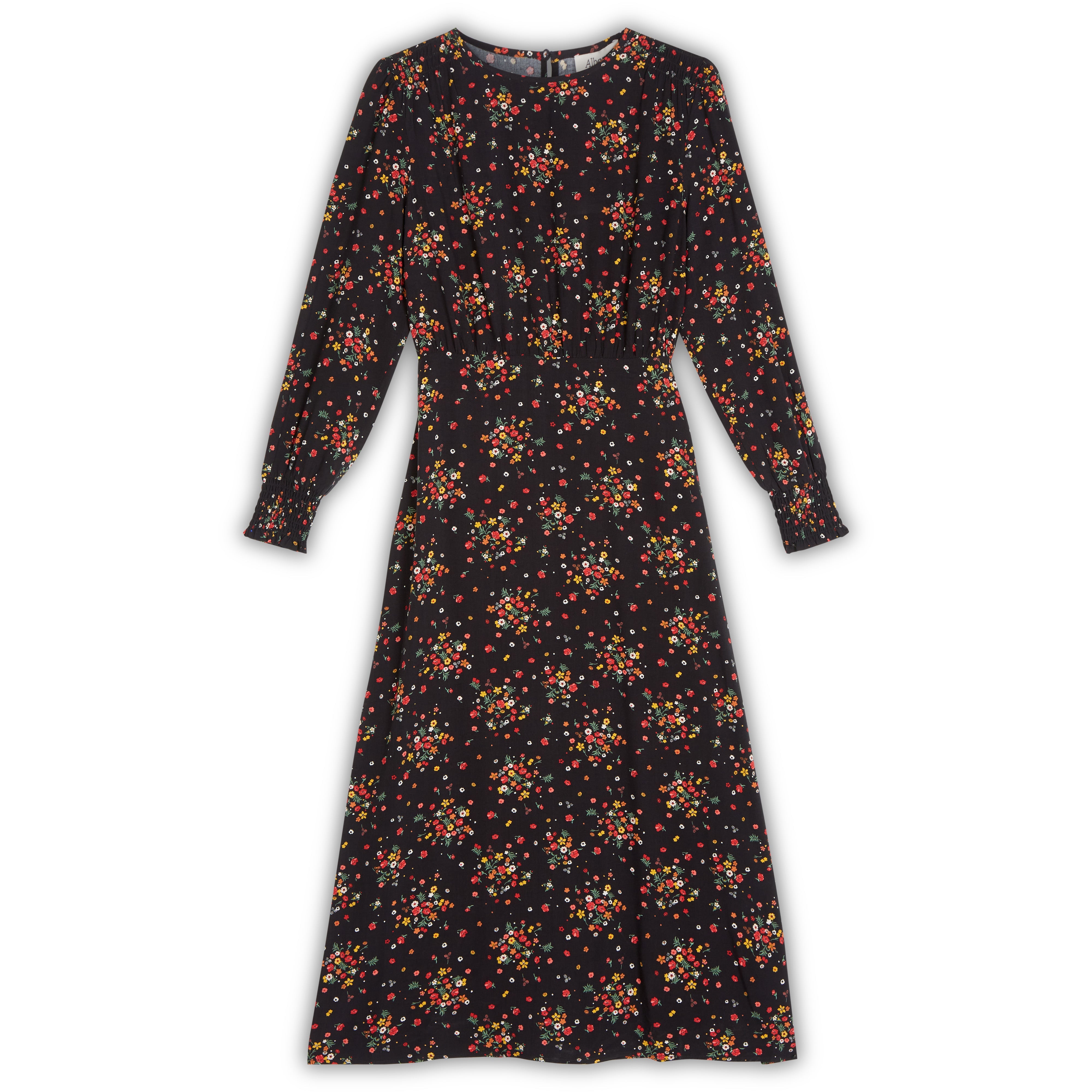 Re-Loved Delicate Floral Midi Dress - Size 18