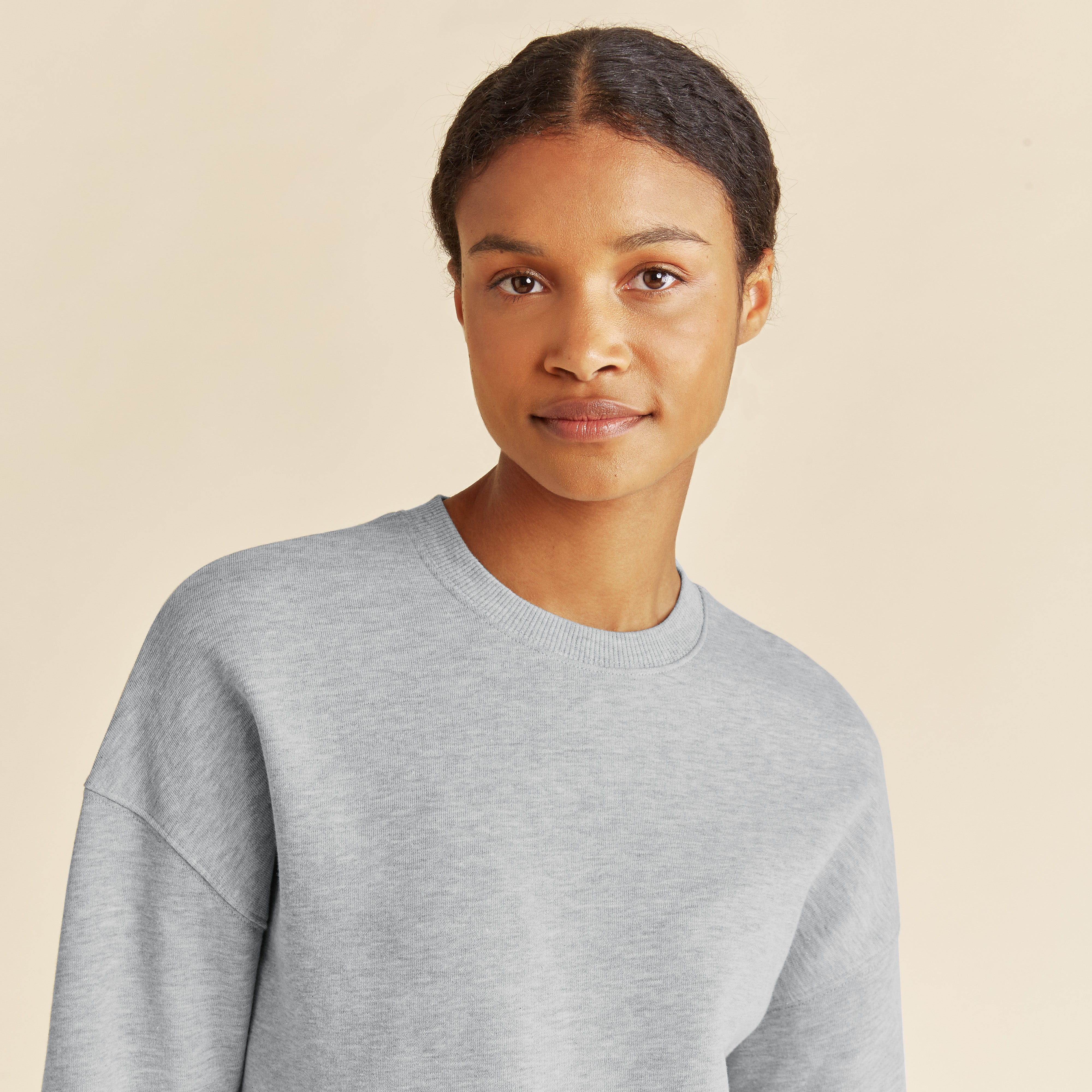 Re-Loved Grey Marl Sweat Top - Size 8