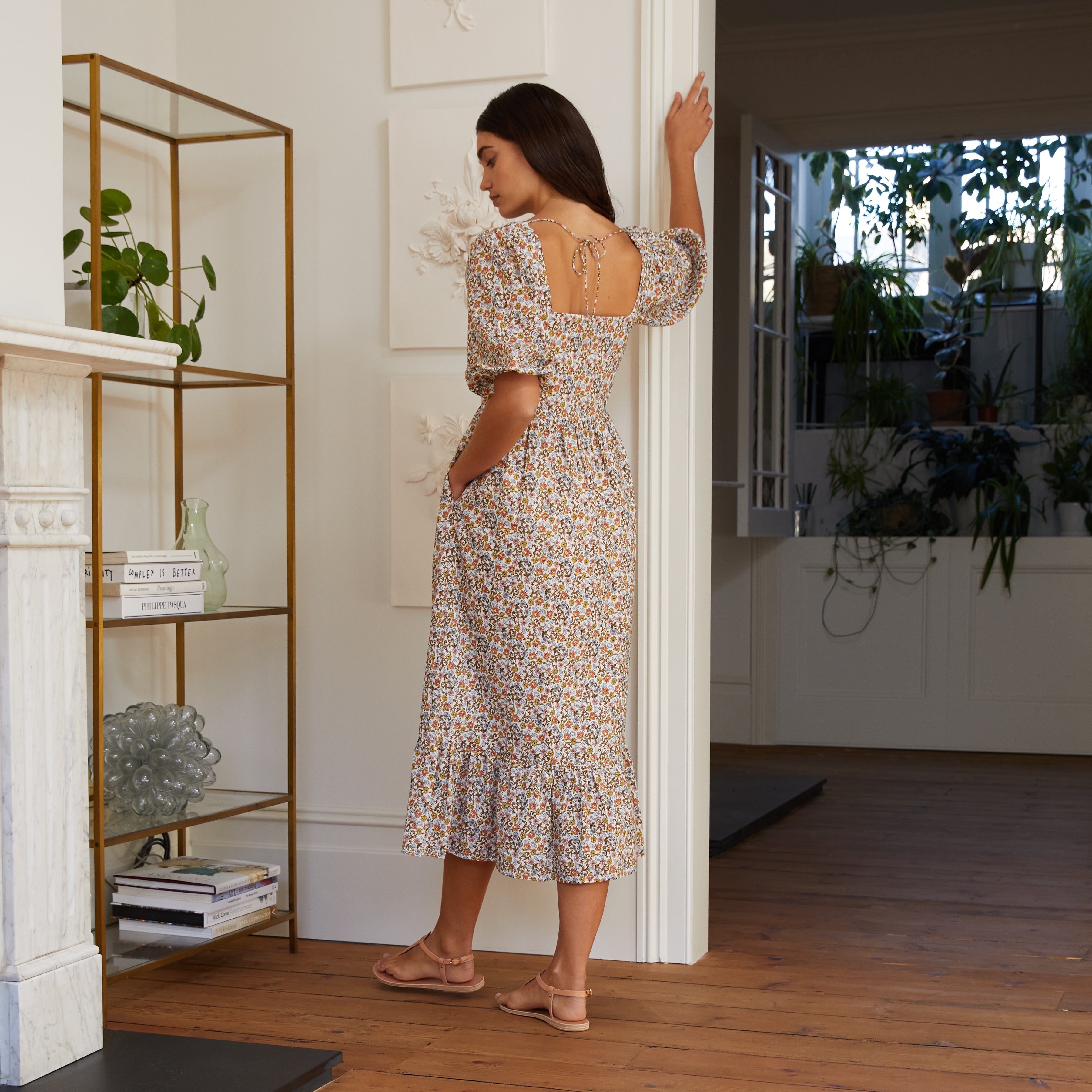 Re-Loved Marnie Floral Midi Dress - Size 12