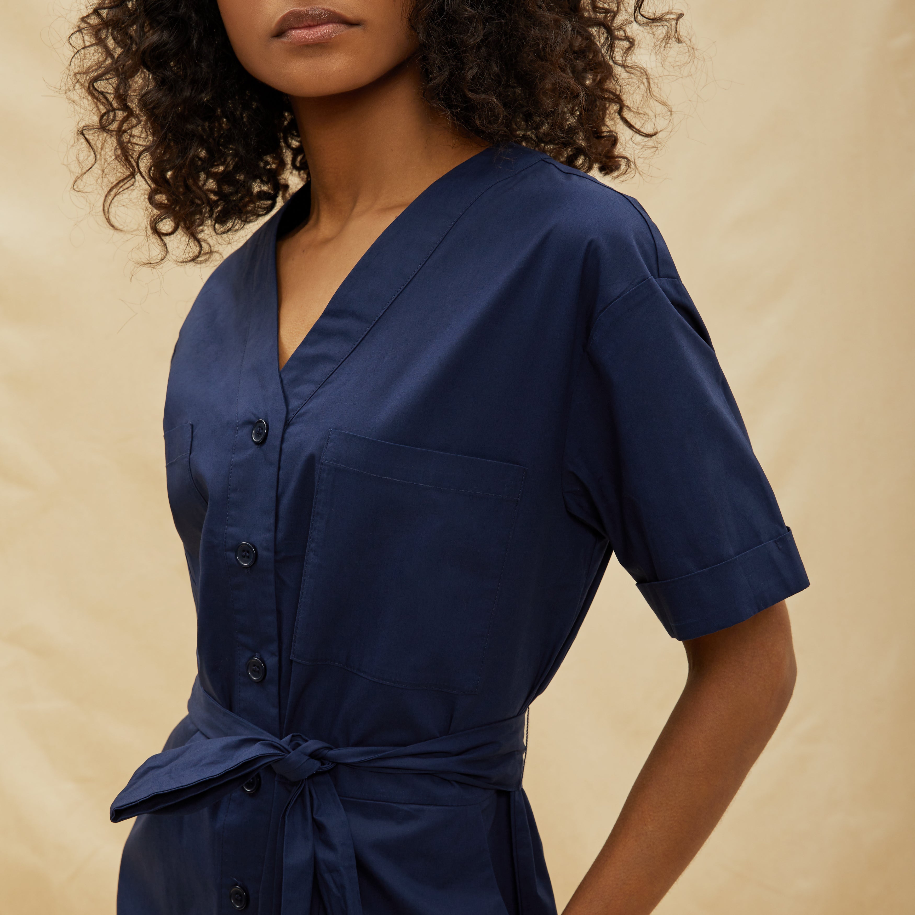 Re-Loved Organic Cotton Short Jumpsuit - Size 12