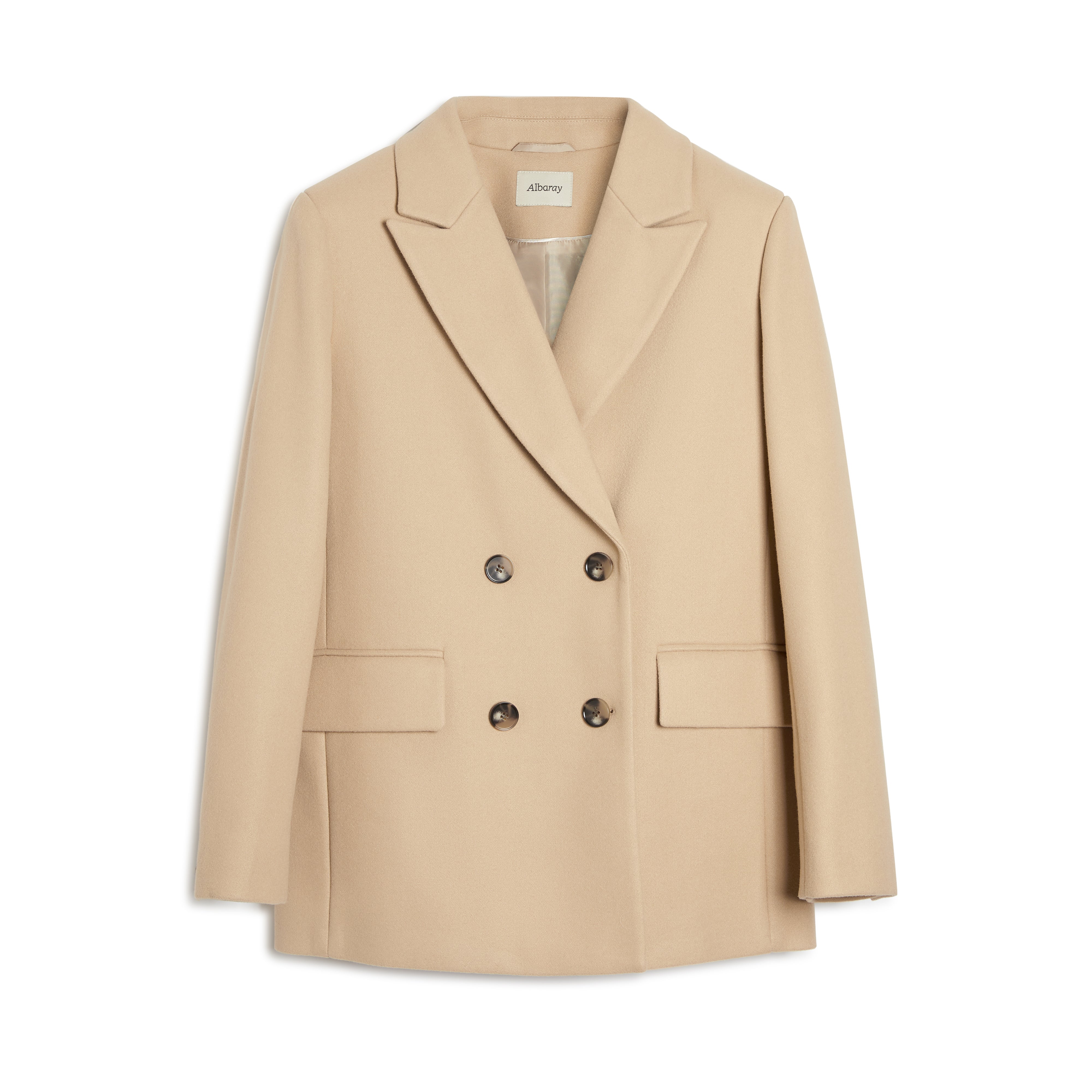 Camel Double Breasted Blazer