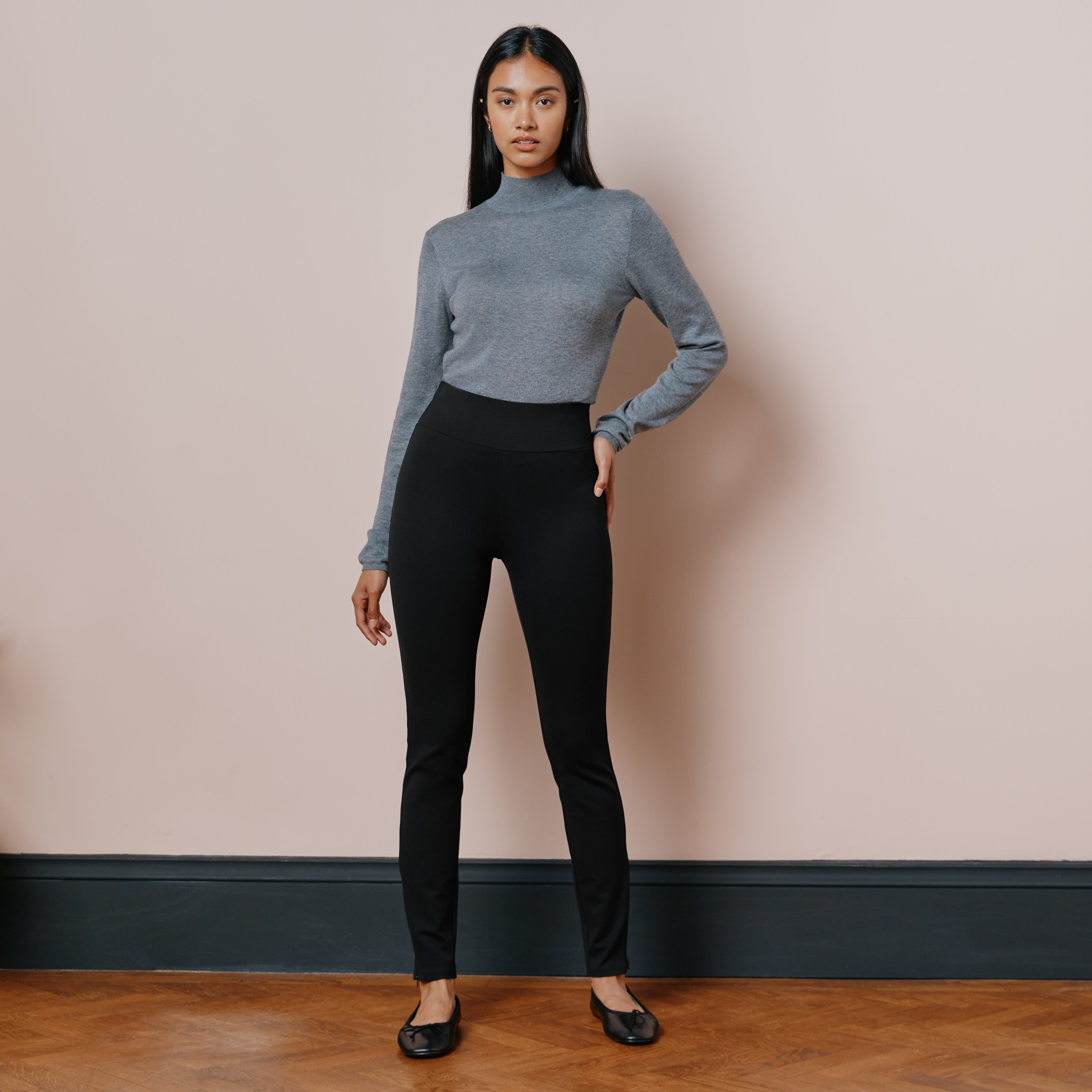 Re-Loved Ponte Zip Slim Trouser - Size 10