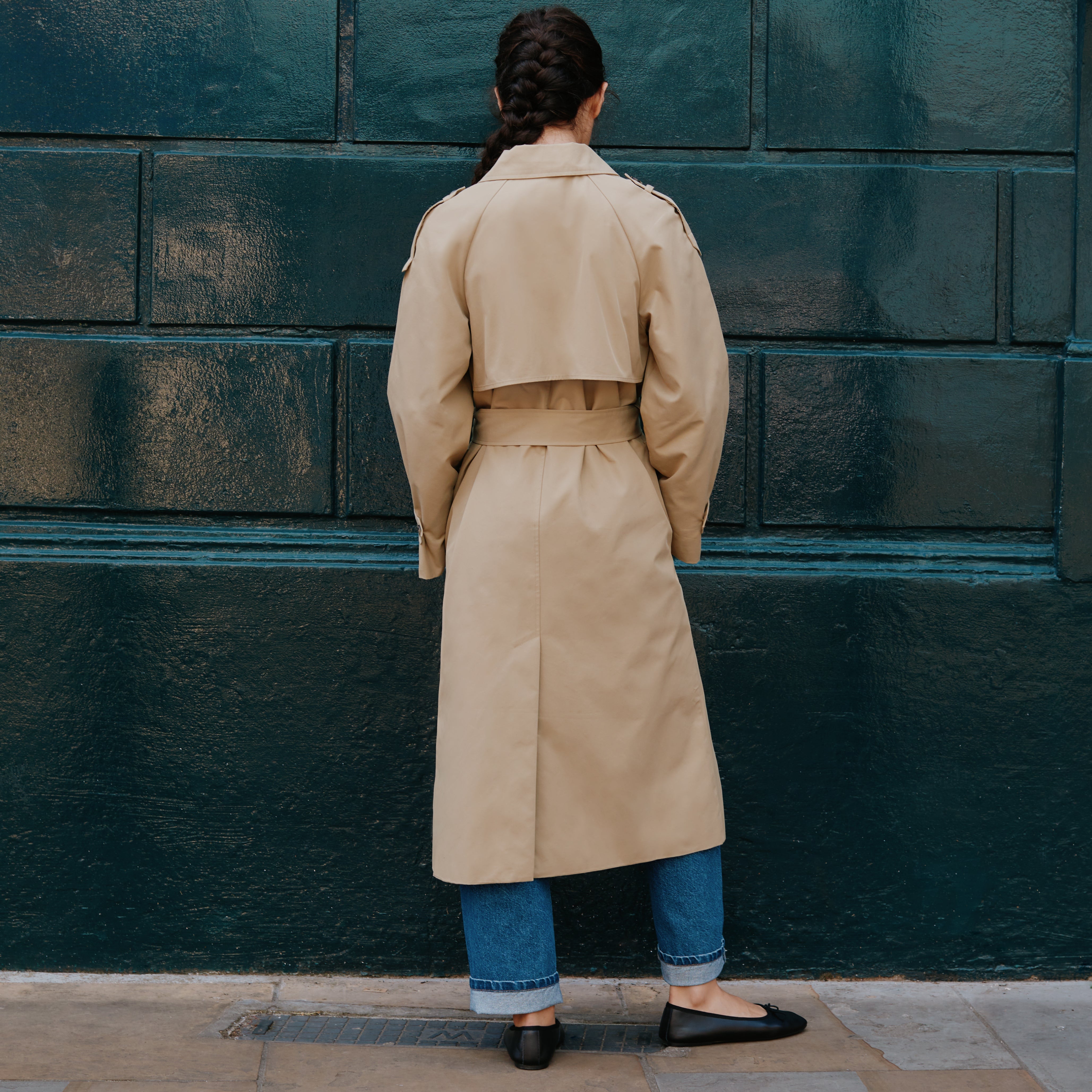 Re-Loved Belted Trench Coat - Size 12