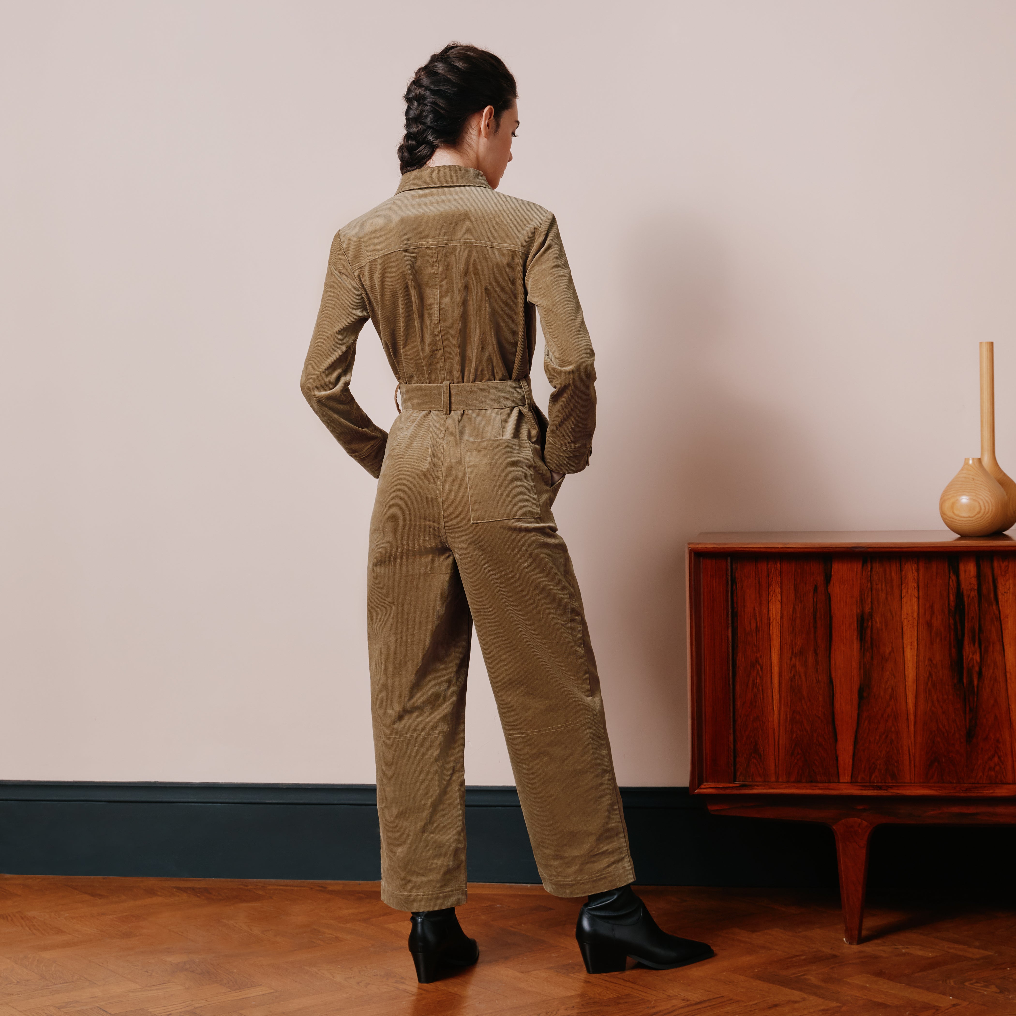 Cord Utility Jumpsuit