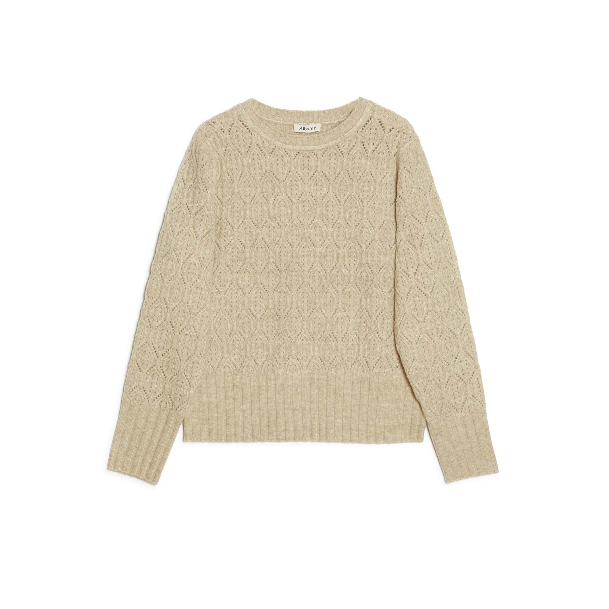Re-Loved Leaf Pointelle Jumper - Size 14