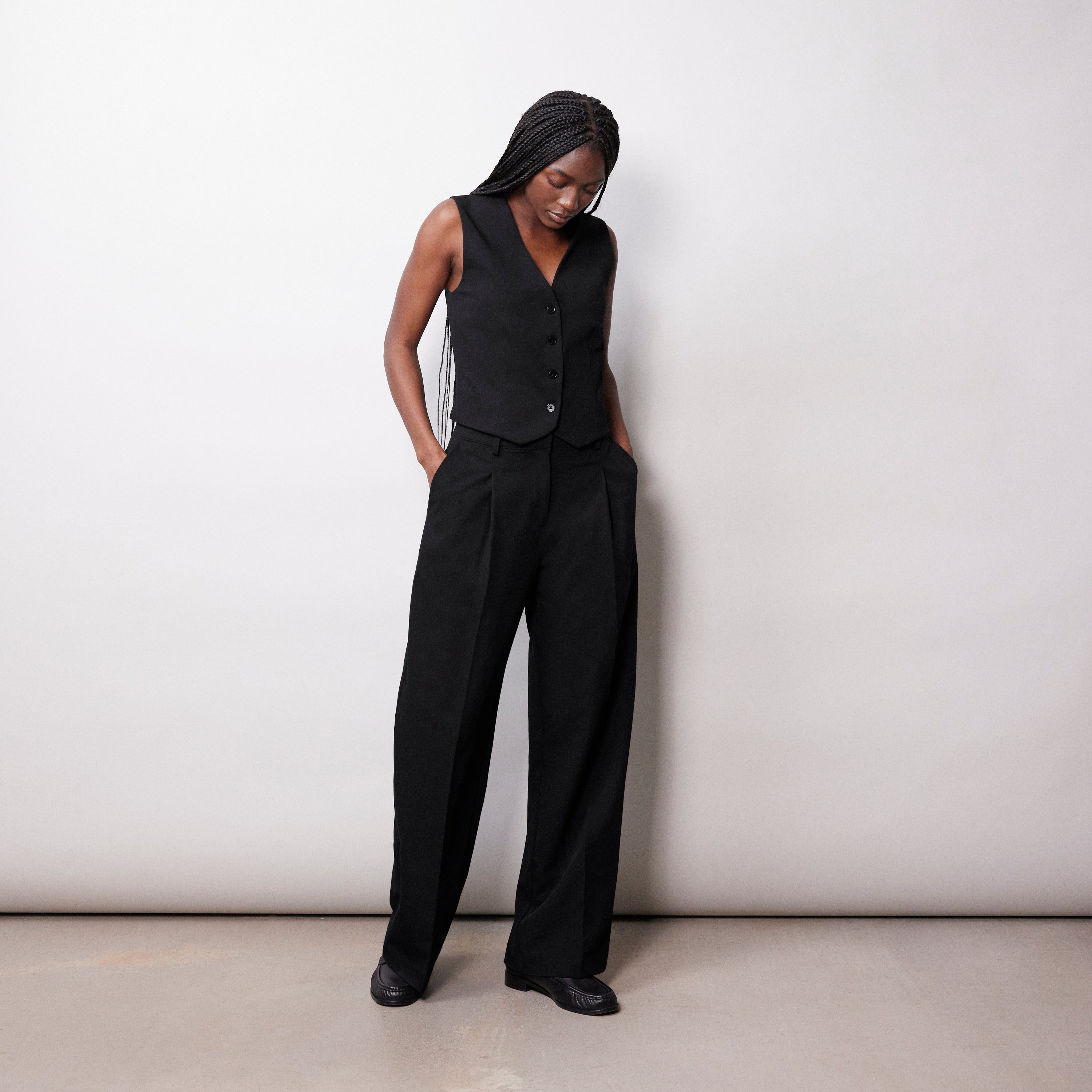 Re-Loved Pleat Front Trousers - Size 18