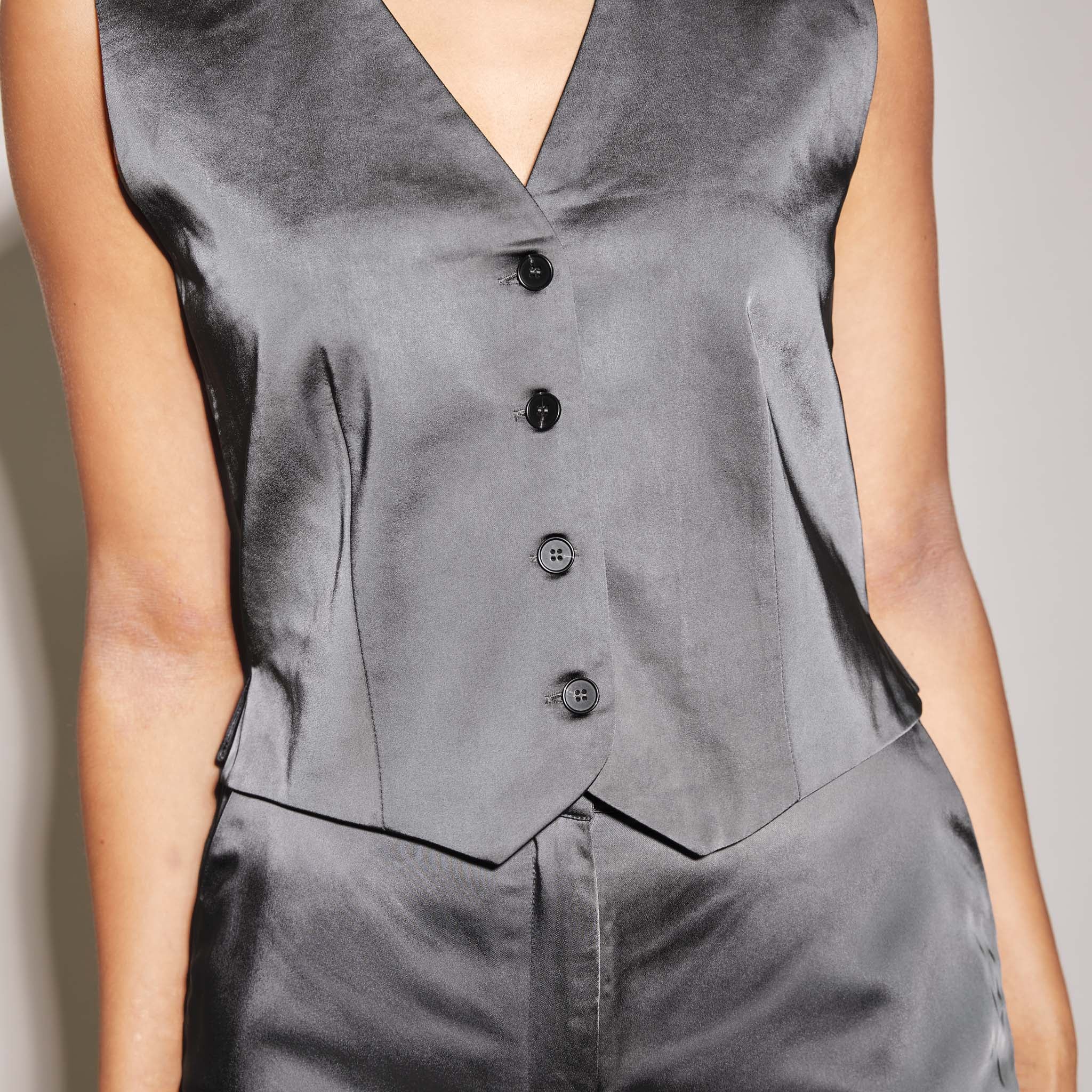 Re-Loved Satin Waistcoat - Size 14