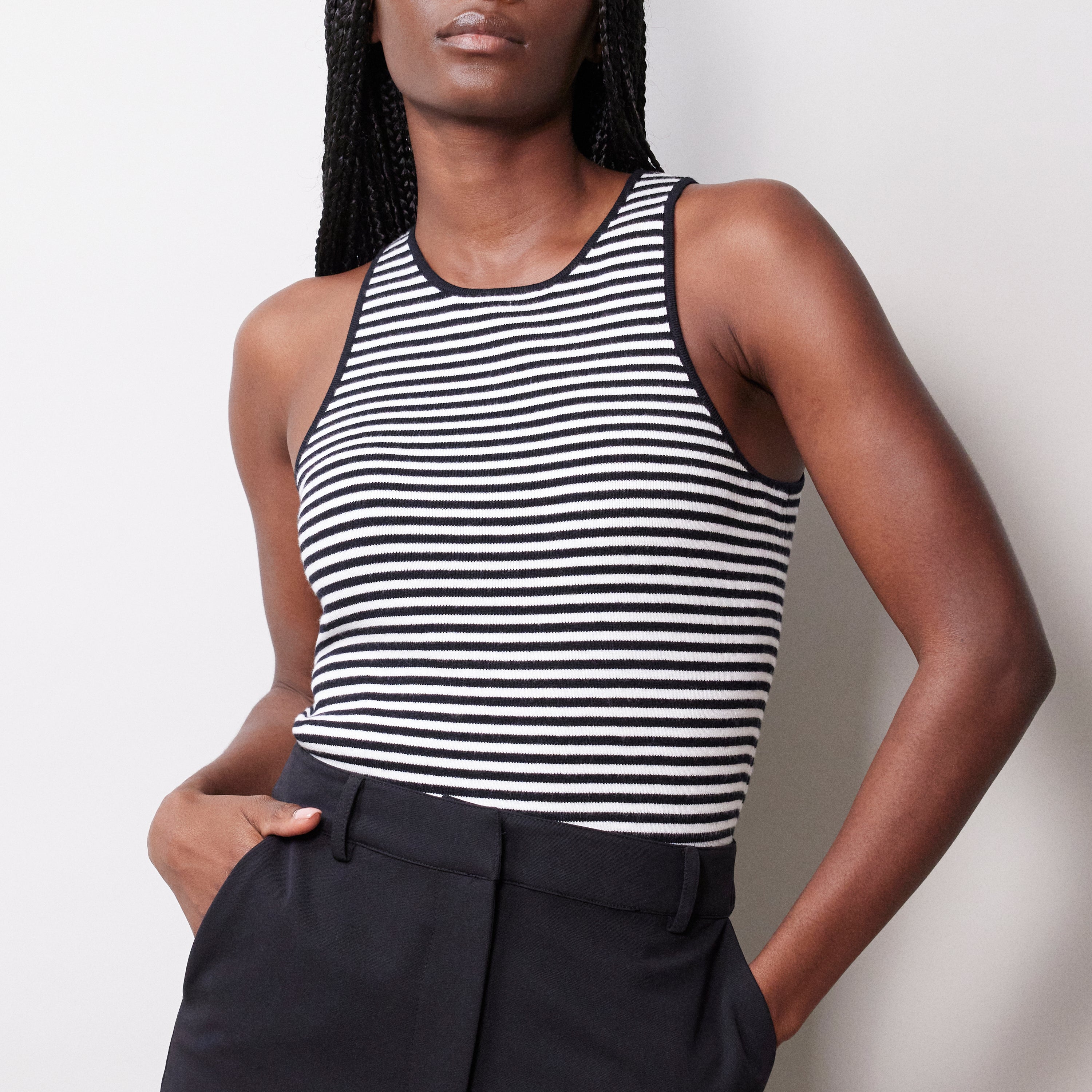 Knitted Stripe Tank