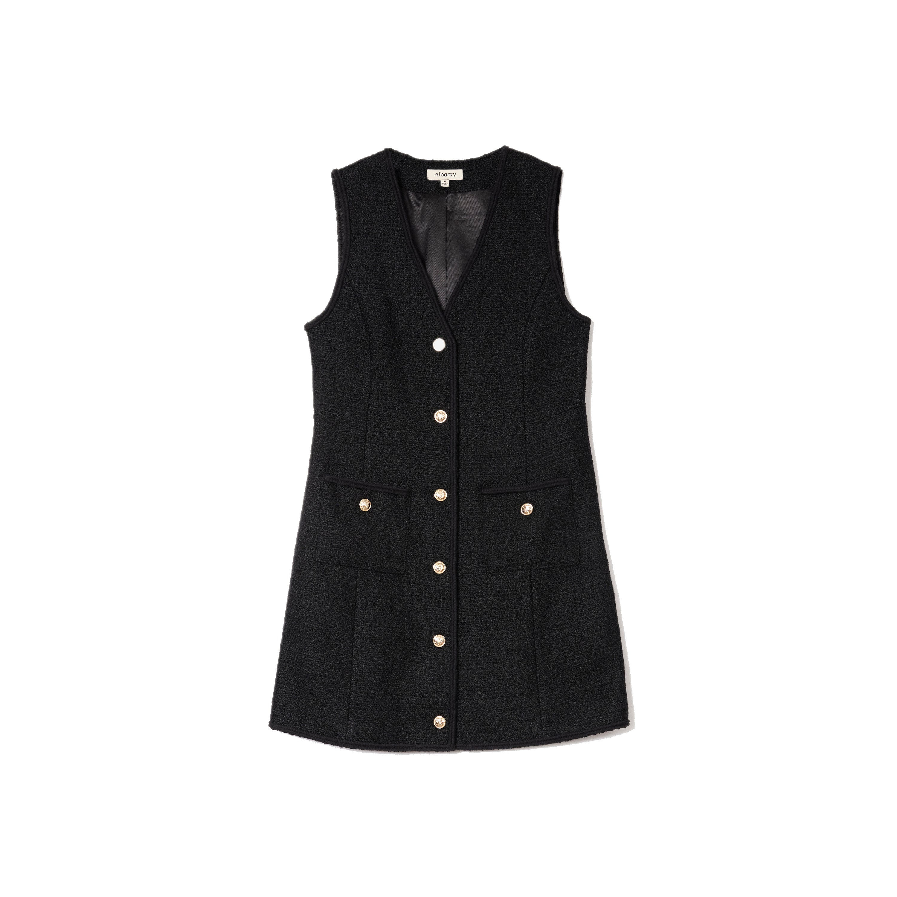 Black Short Tweed Dress