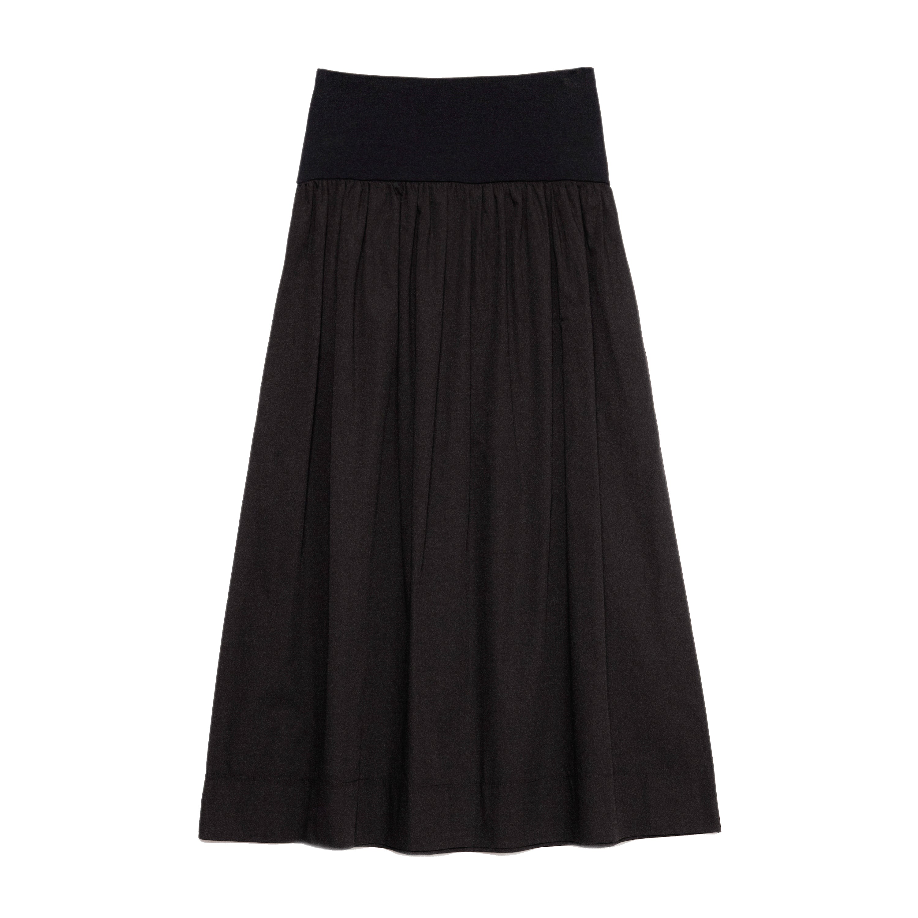 Black Woven Mix Full Skirt
