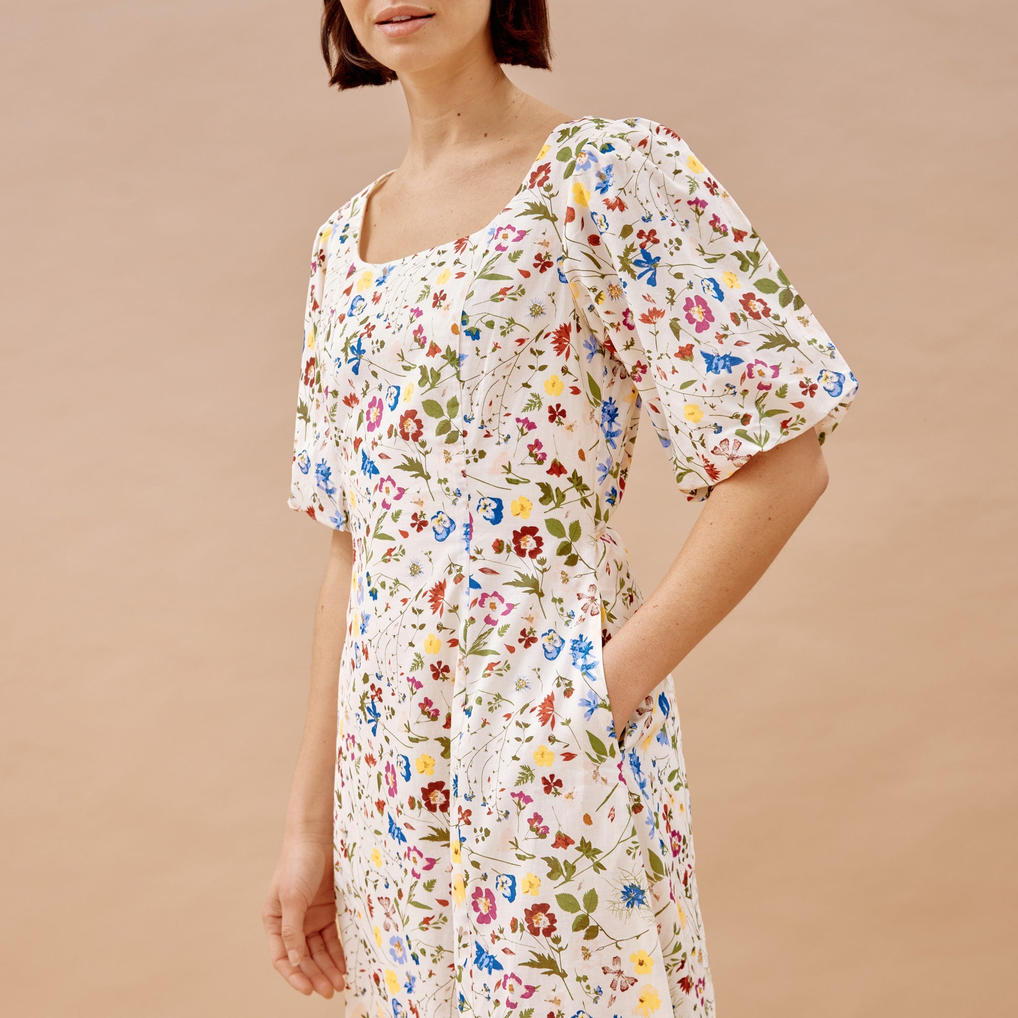 Re-Loved Buttercup Pressed Floral Maxi Dress - Size 10