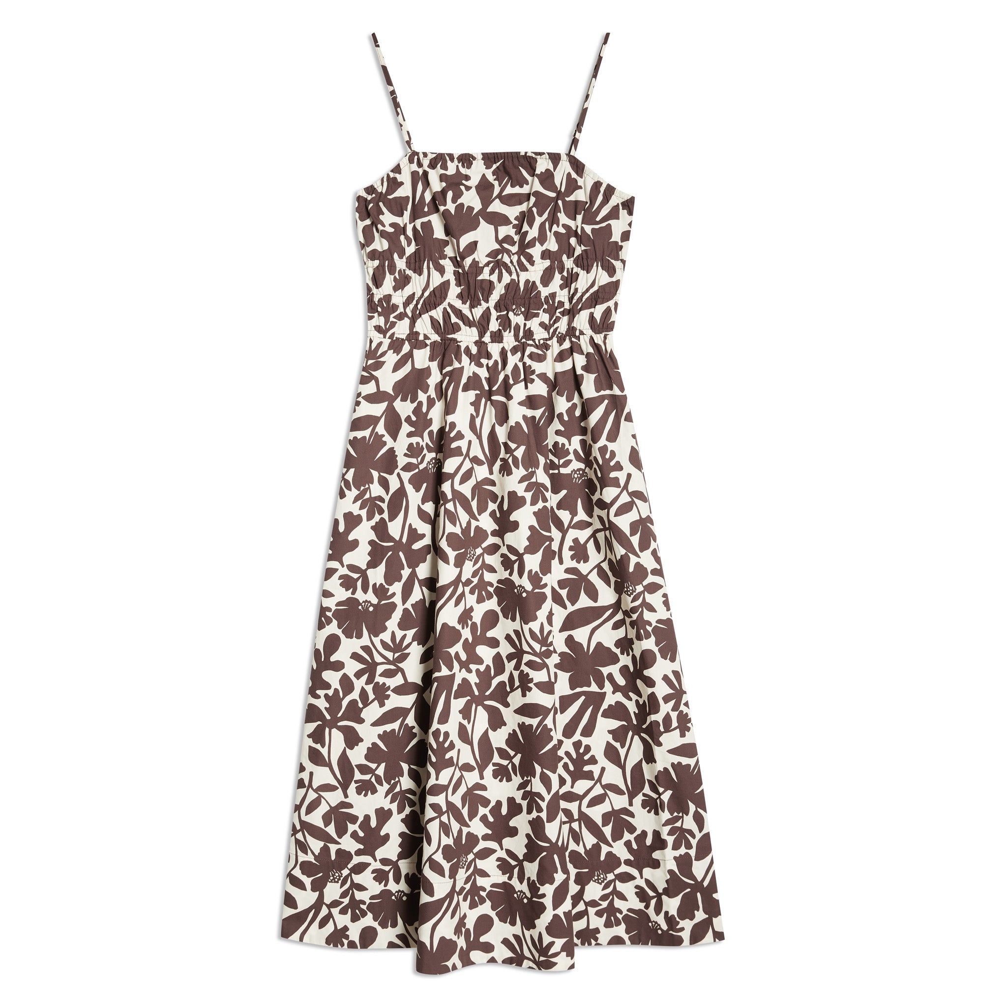 Cut Out Floral Strappy Dress