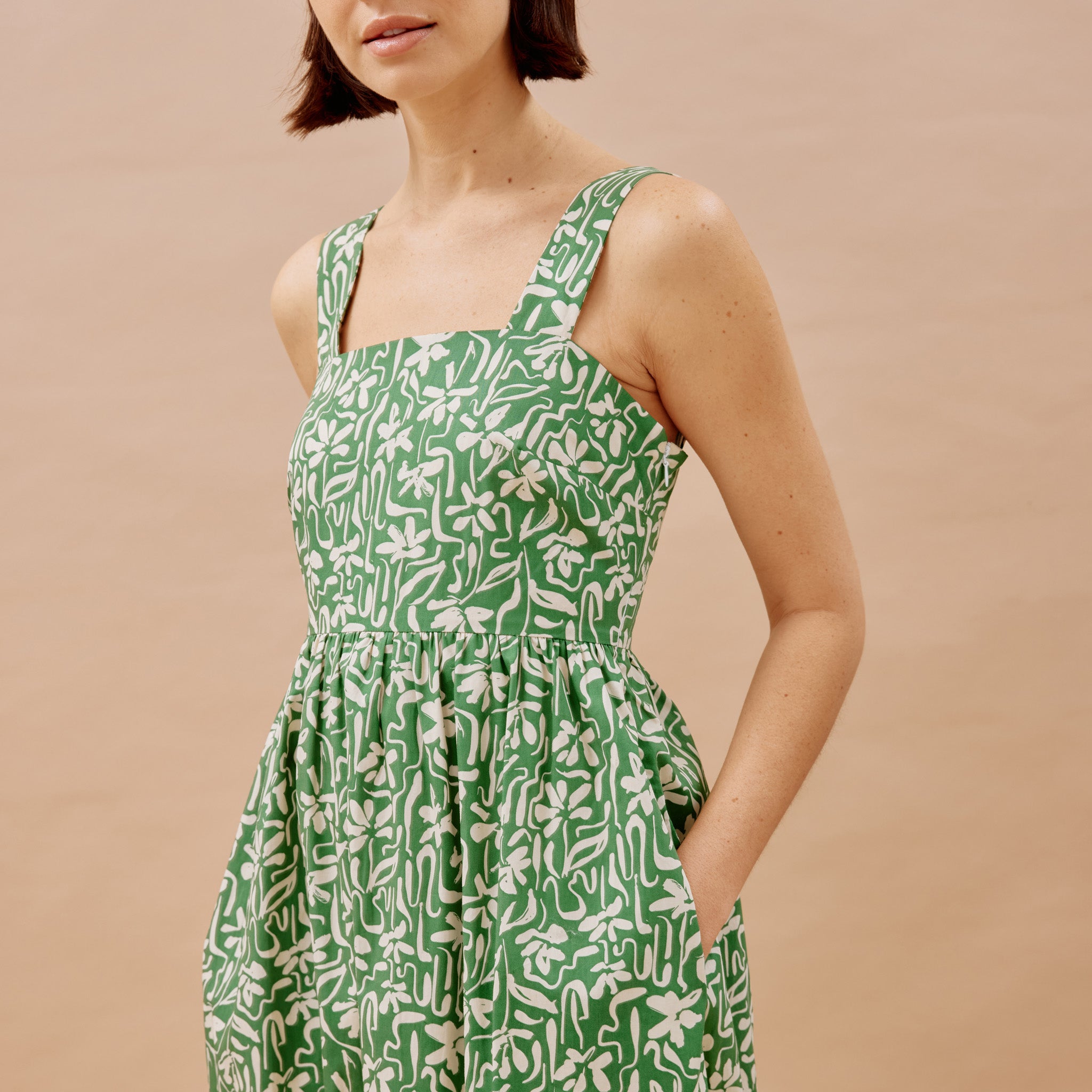 Brushstroke Apron Sundress