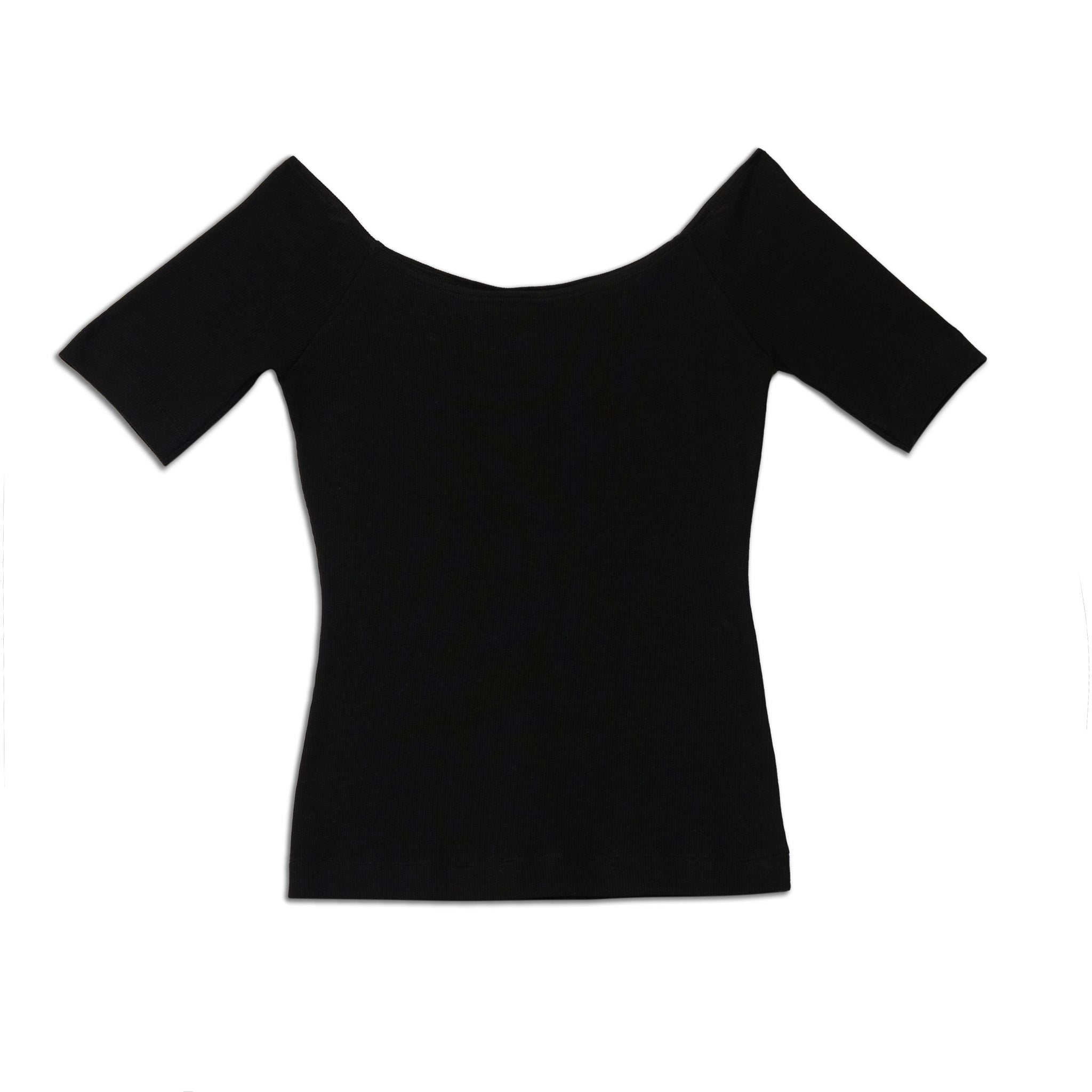 Black Bardot Top