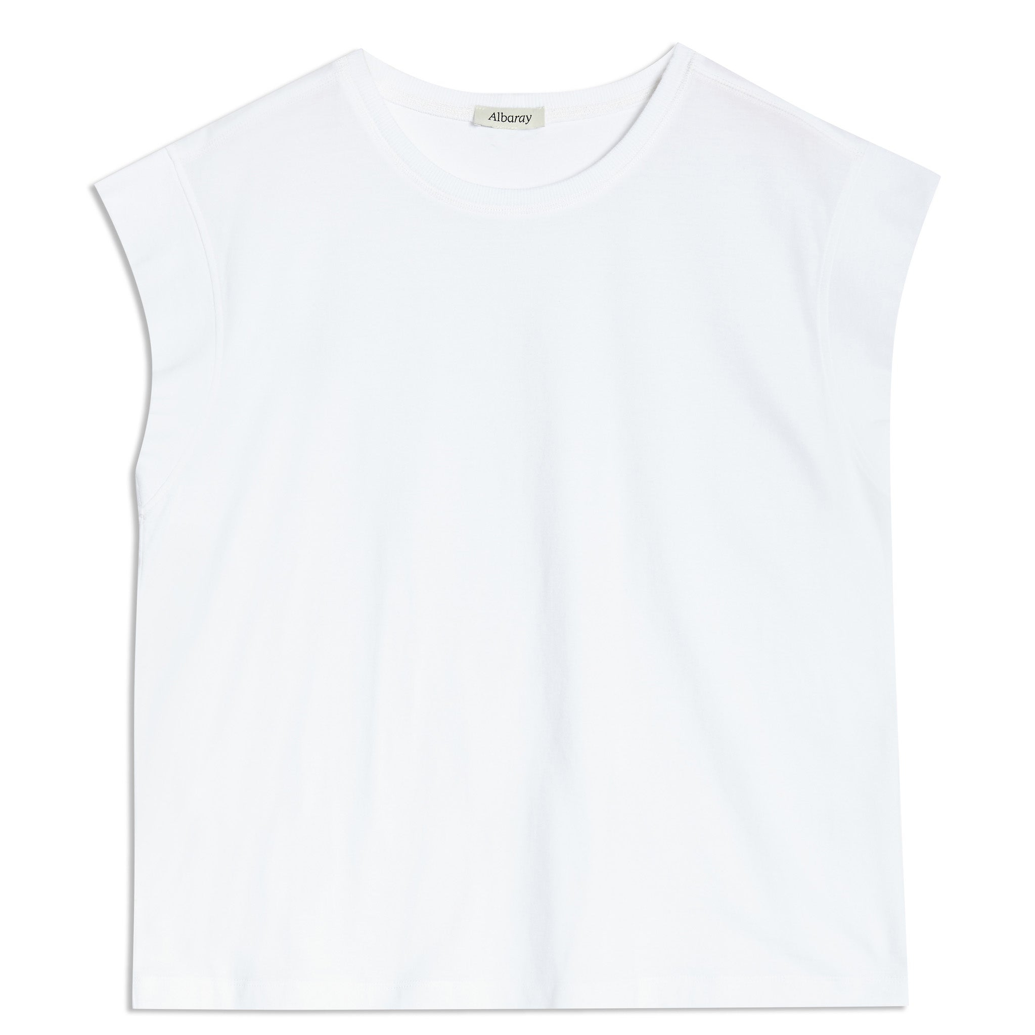 Re-Loved White Extended Shoulder Tee - Size 10