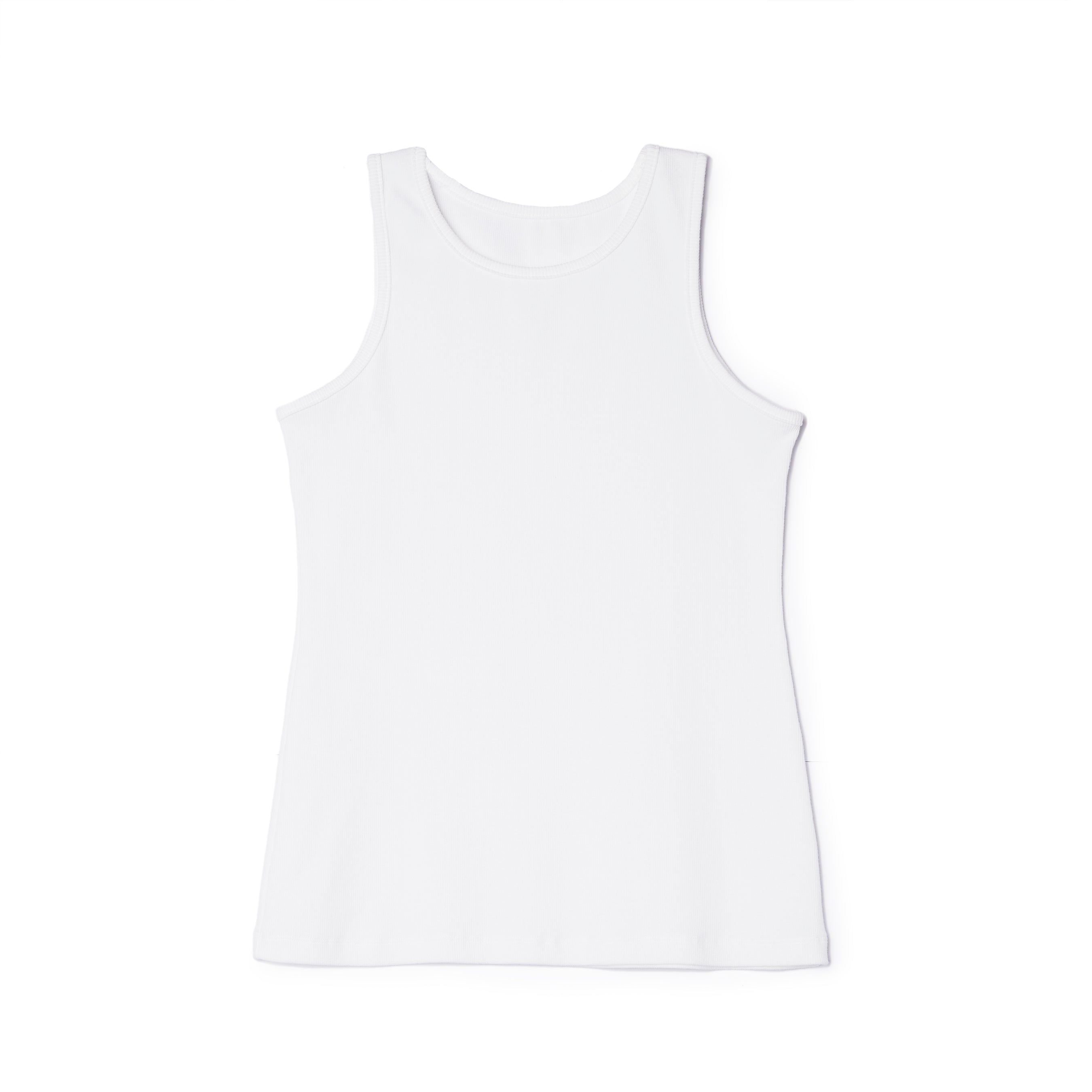 Re-Loved White Rib Racer Vest Size 14