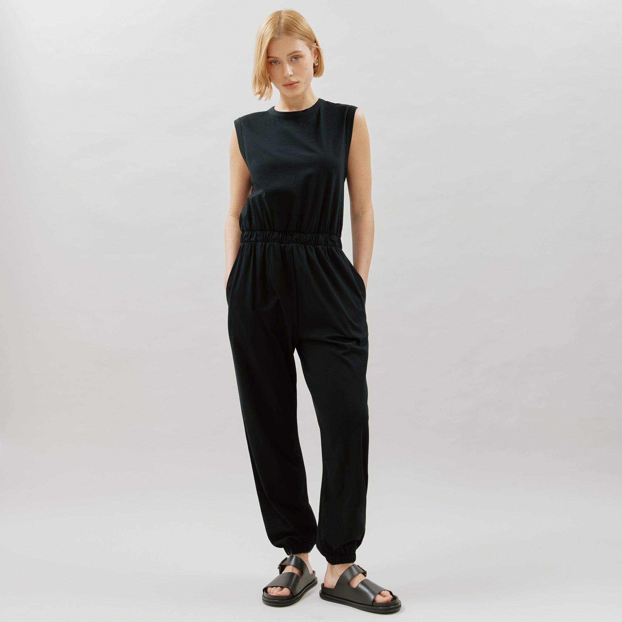 Black Tank Jumpsuit