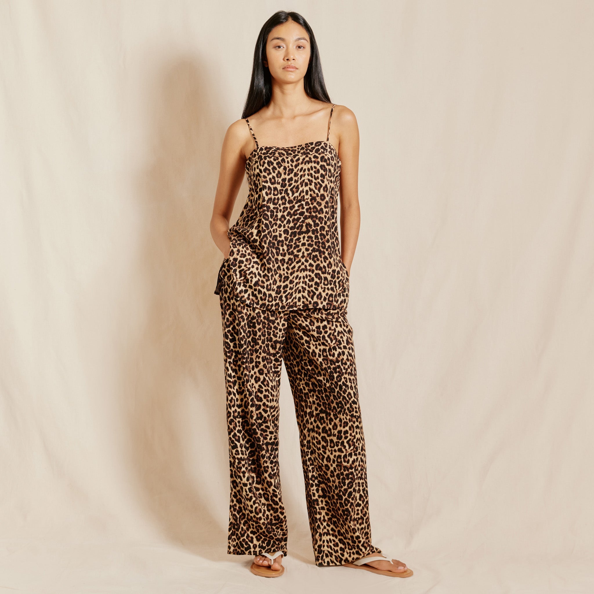 Re-Loved Animal Print Trousers - Size 12