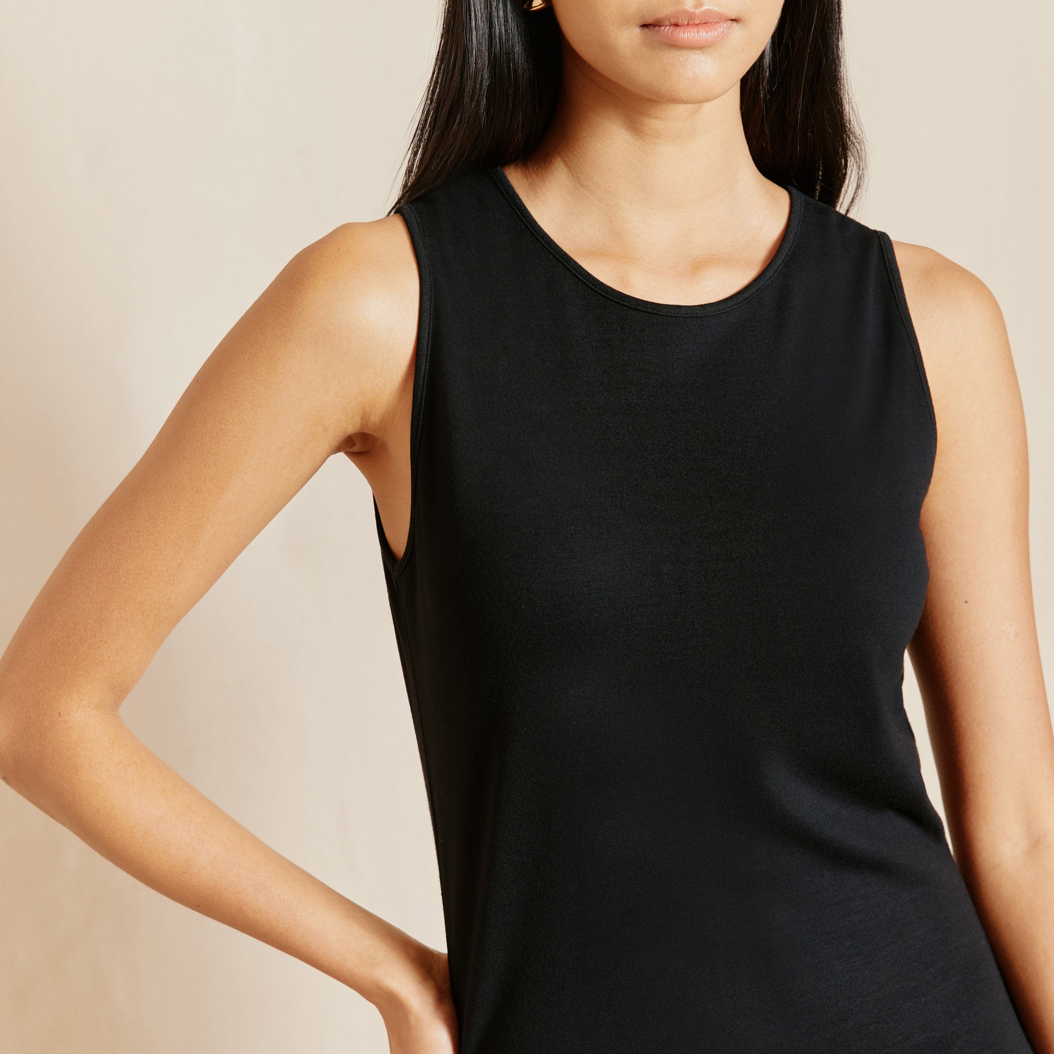 Re-Loved Black Jersey Racer Back Maxi Dress - Size 10