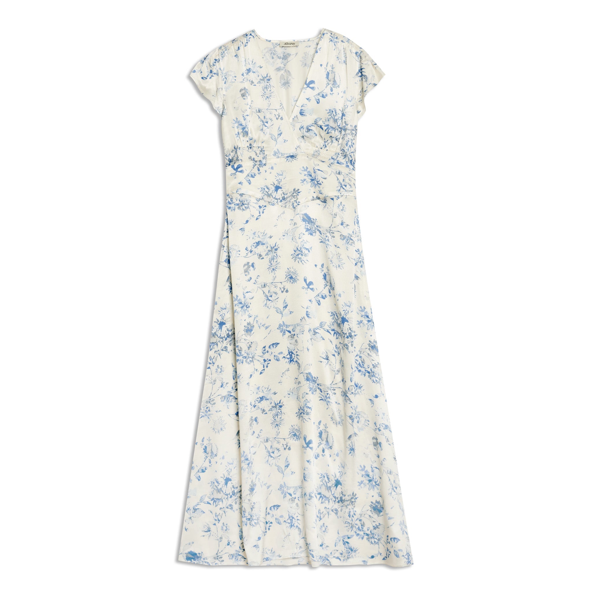 Re-Loved Shadow Floral Tea Dress - Size 8
