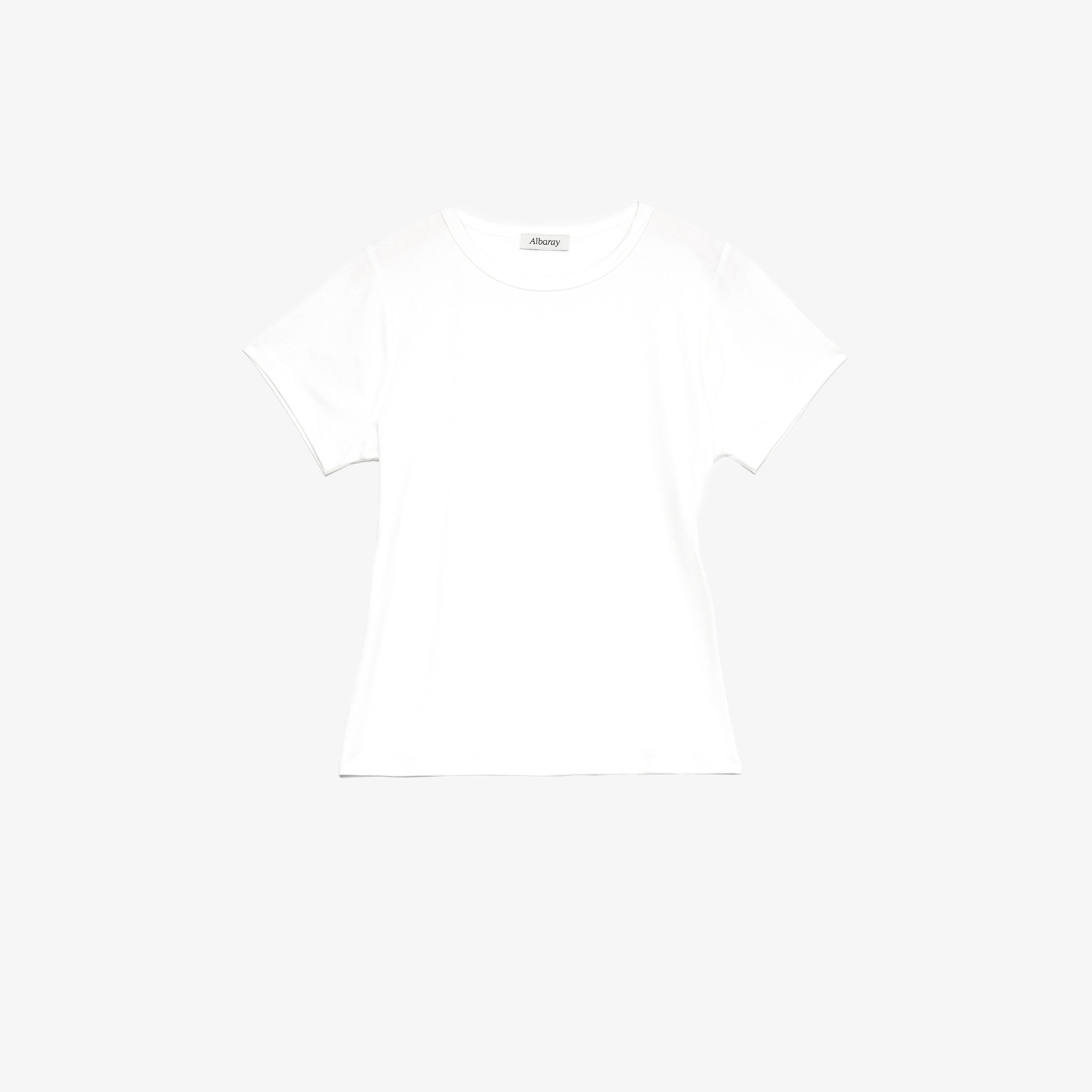 White Fitted T Shirt