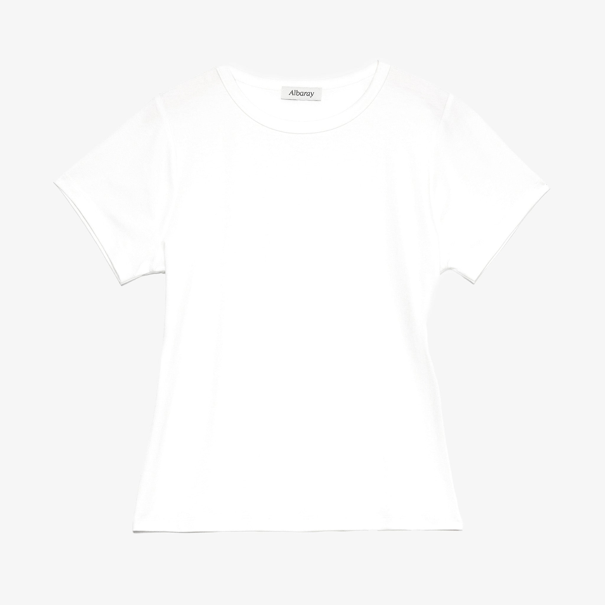Re-Loved White Fitted T Shirt - Size 8