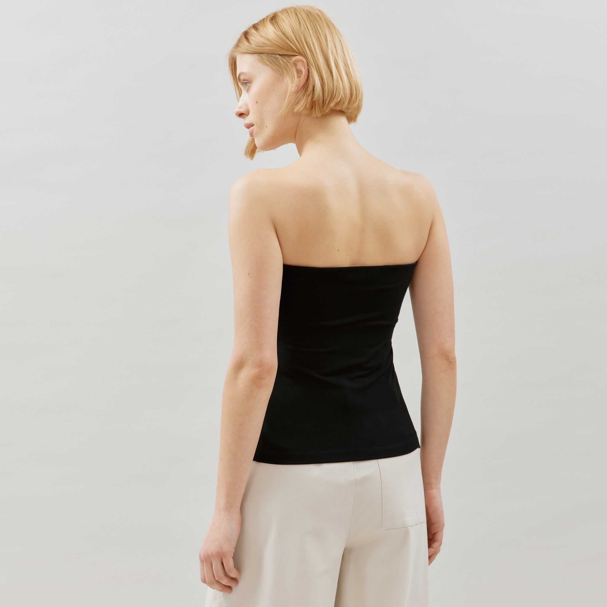 Re-Loved Black Bandeau Top - Size 10