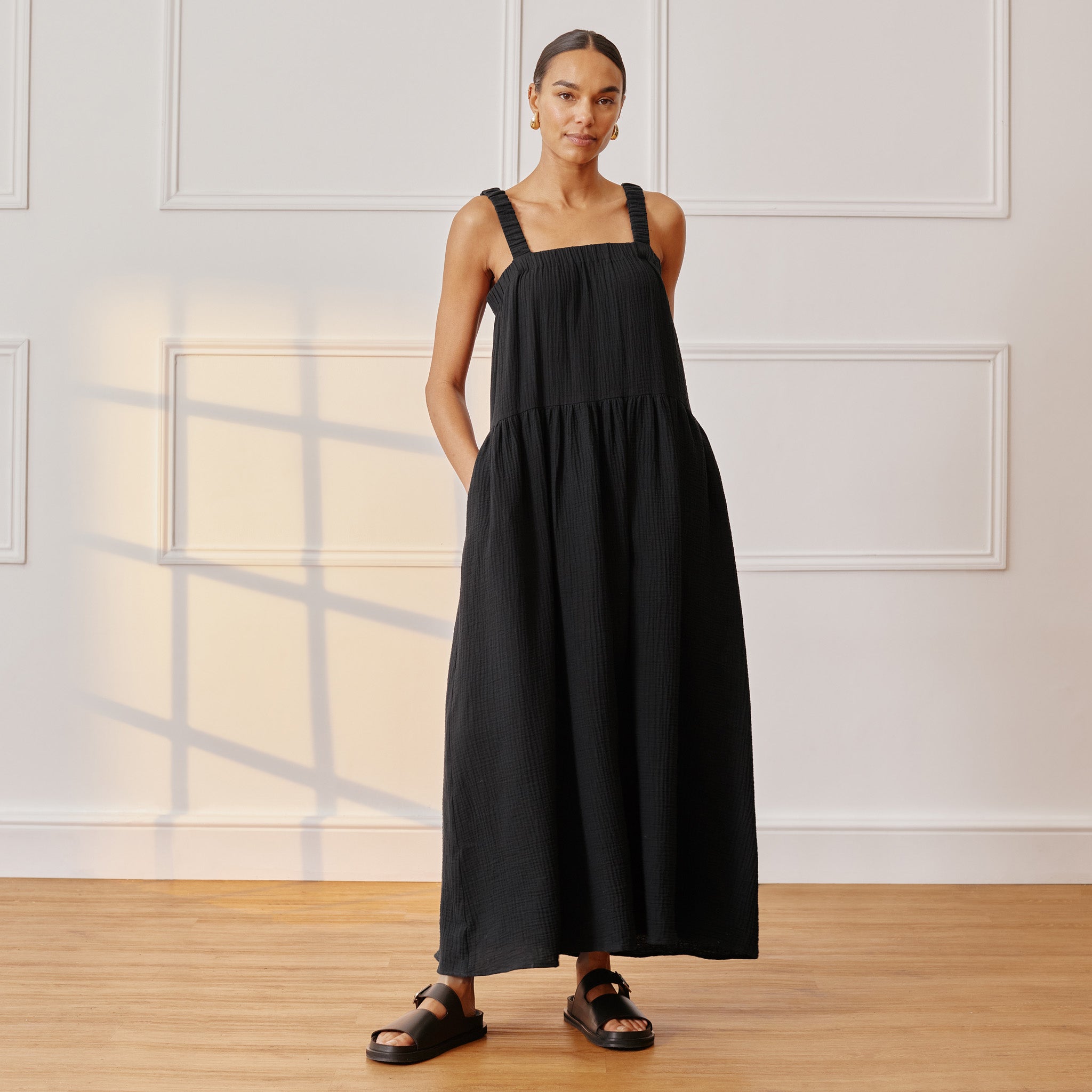 Re-Loved Cheesecloth Maxi Dress - Size 10