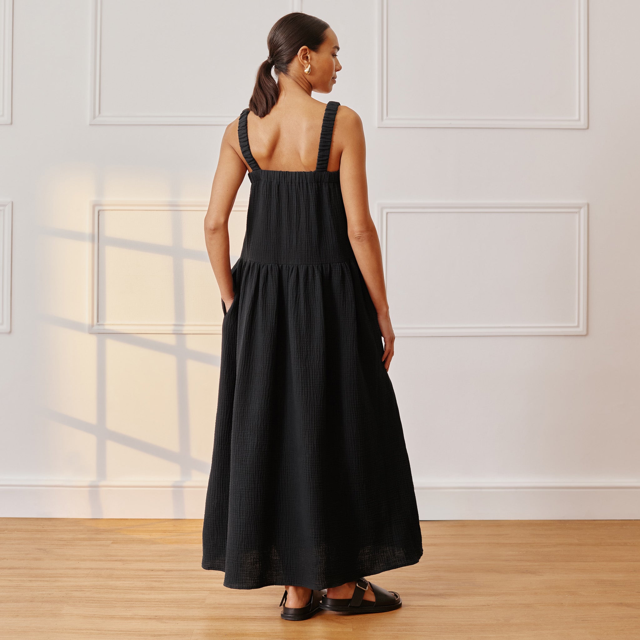 Re-Loved Cheesecloth Maxi Dress - Size 10