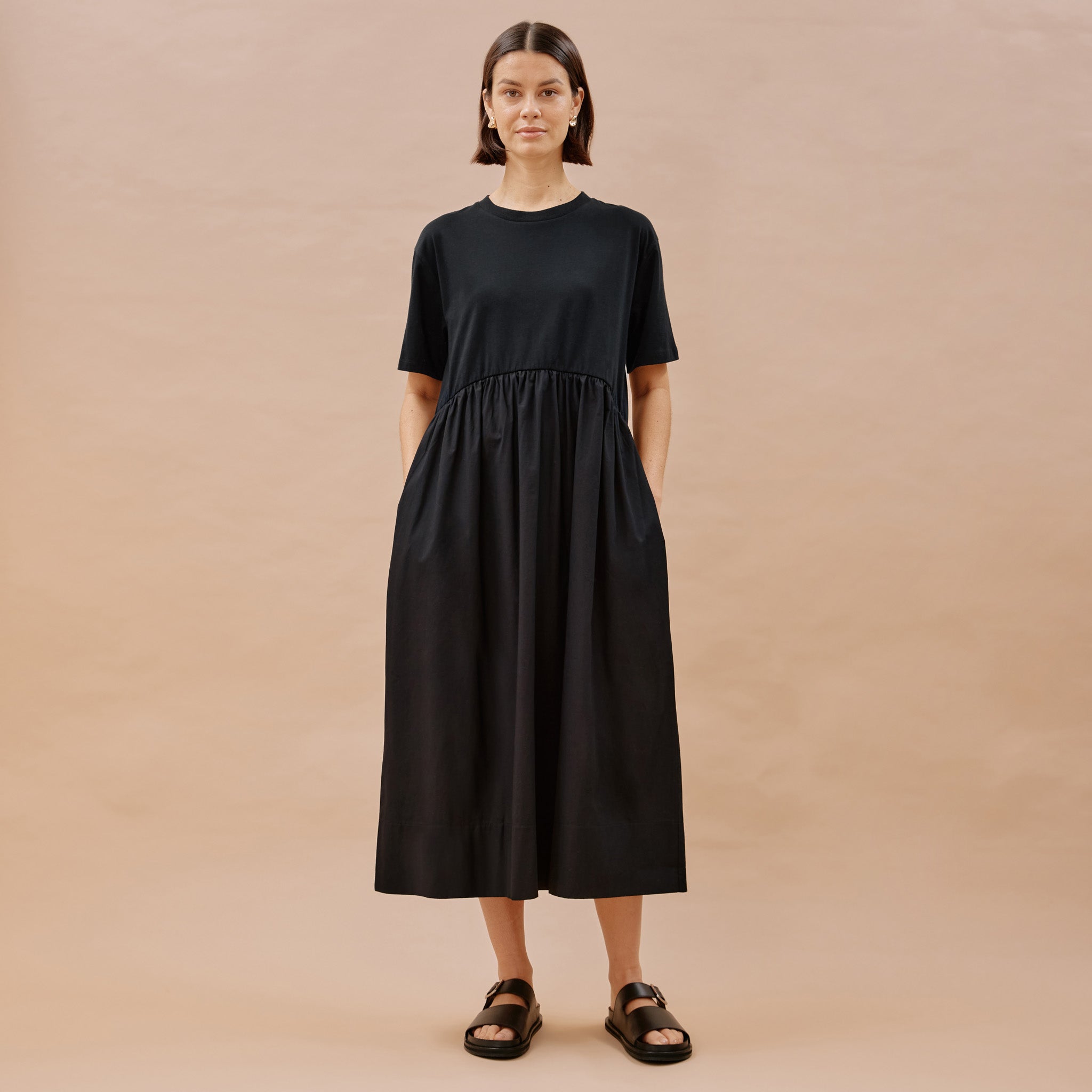 Re-Loved Gathered Waist Dress - Size 12