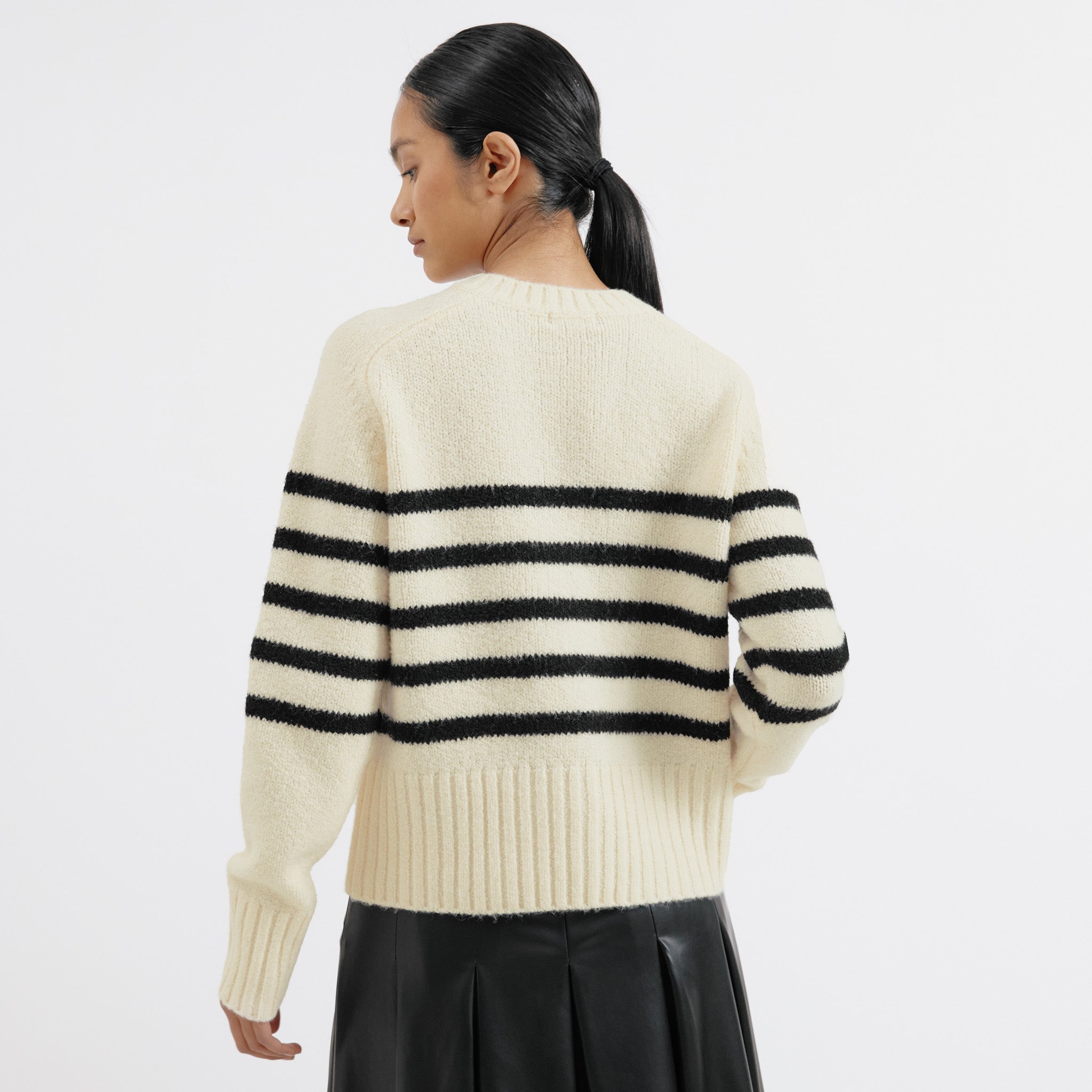 Re-Loved Stripe Button Cardigan - Size 10