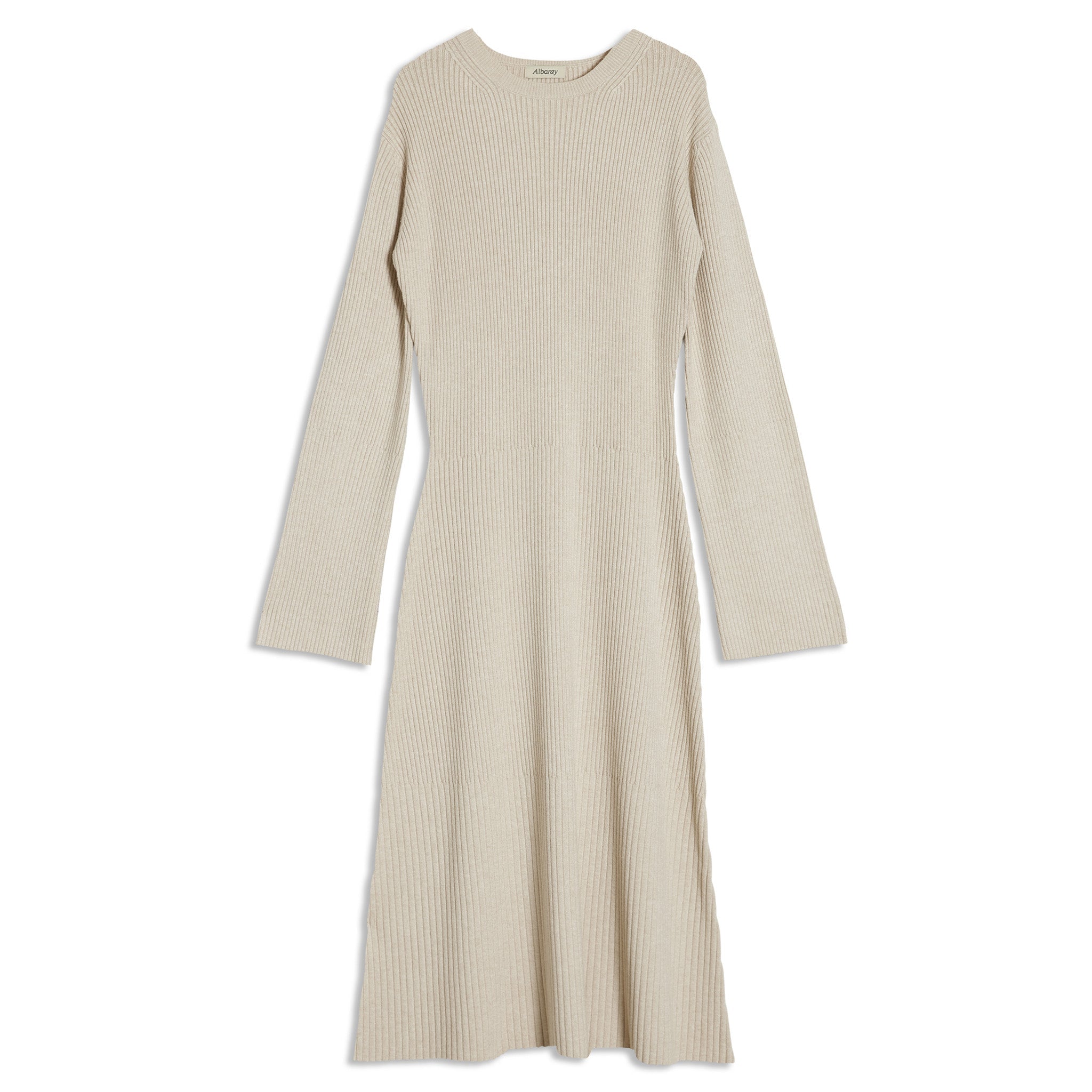 Re-Loved Flute Sleeve Knitted Midi Dress - Size 16
