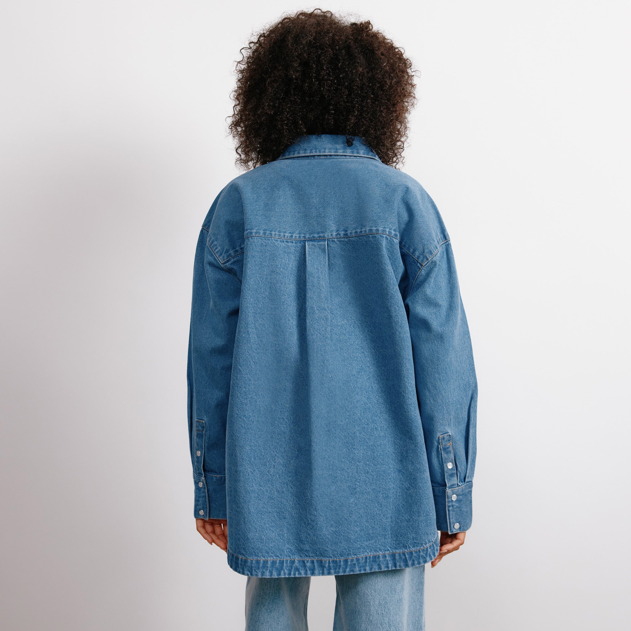 Re-Loved Denim Over the Head Shirt - Size 8