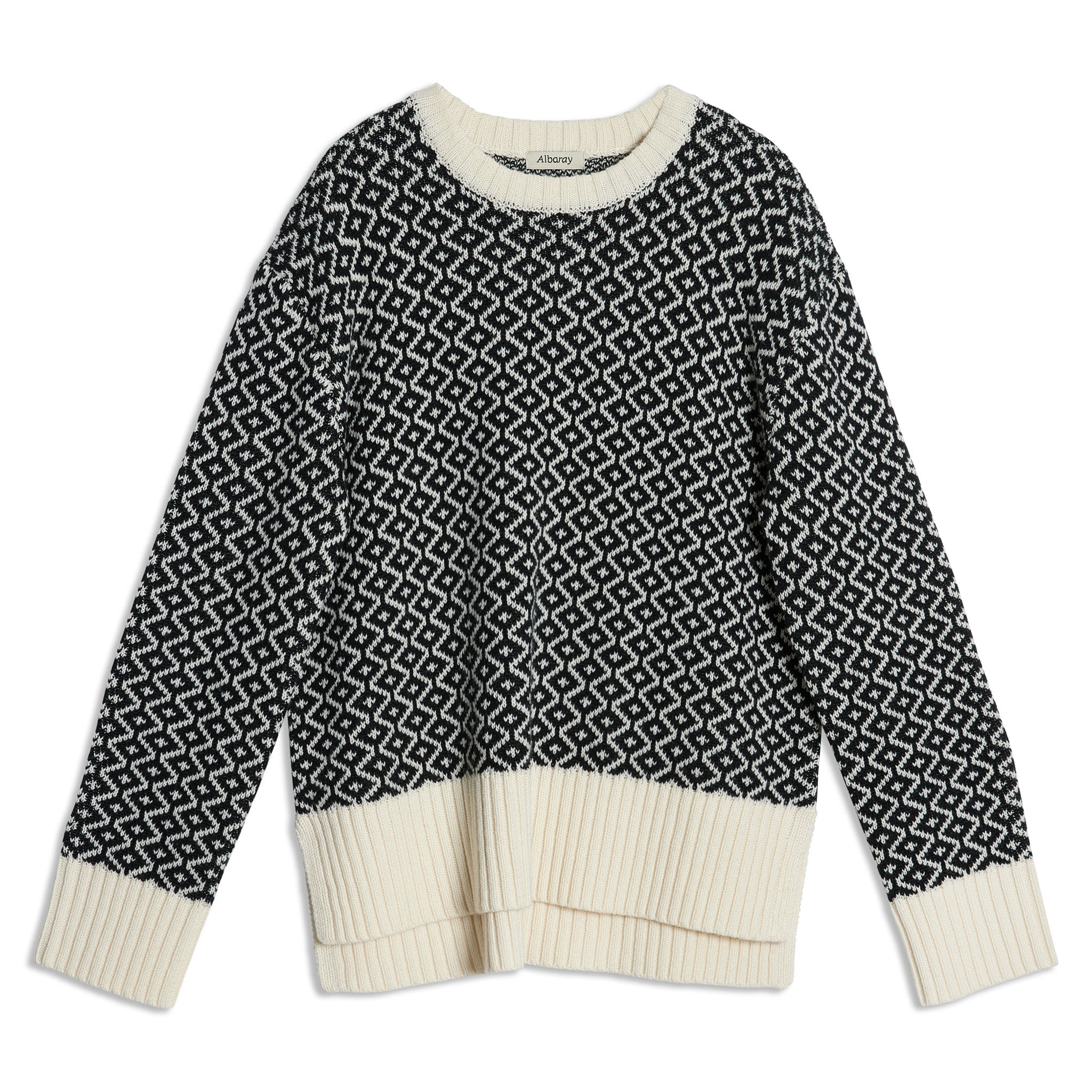 Re-Loved Jacquard Jumper - Size 8