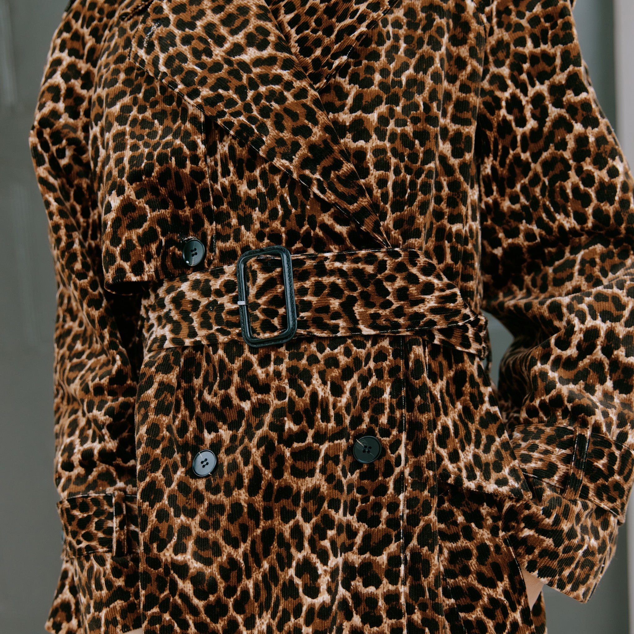 Re-Loved Animal Cord Trench Coat - Size 10