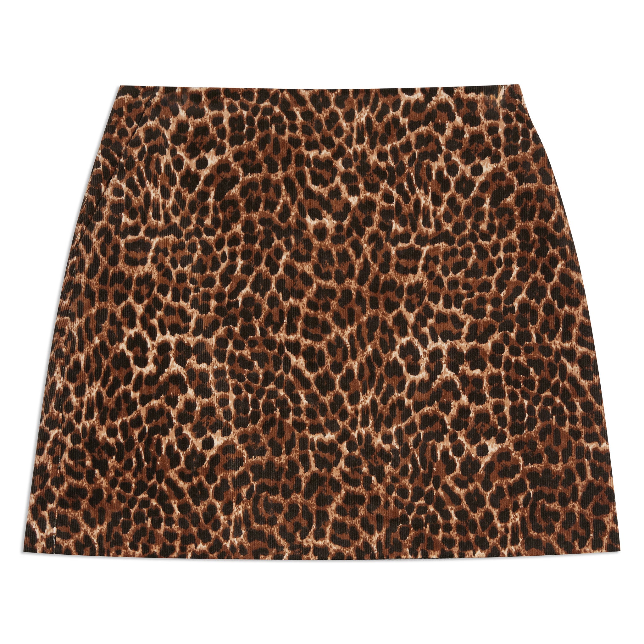 Animal Cord Short Skirt