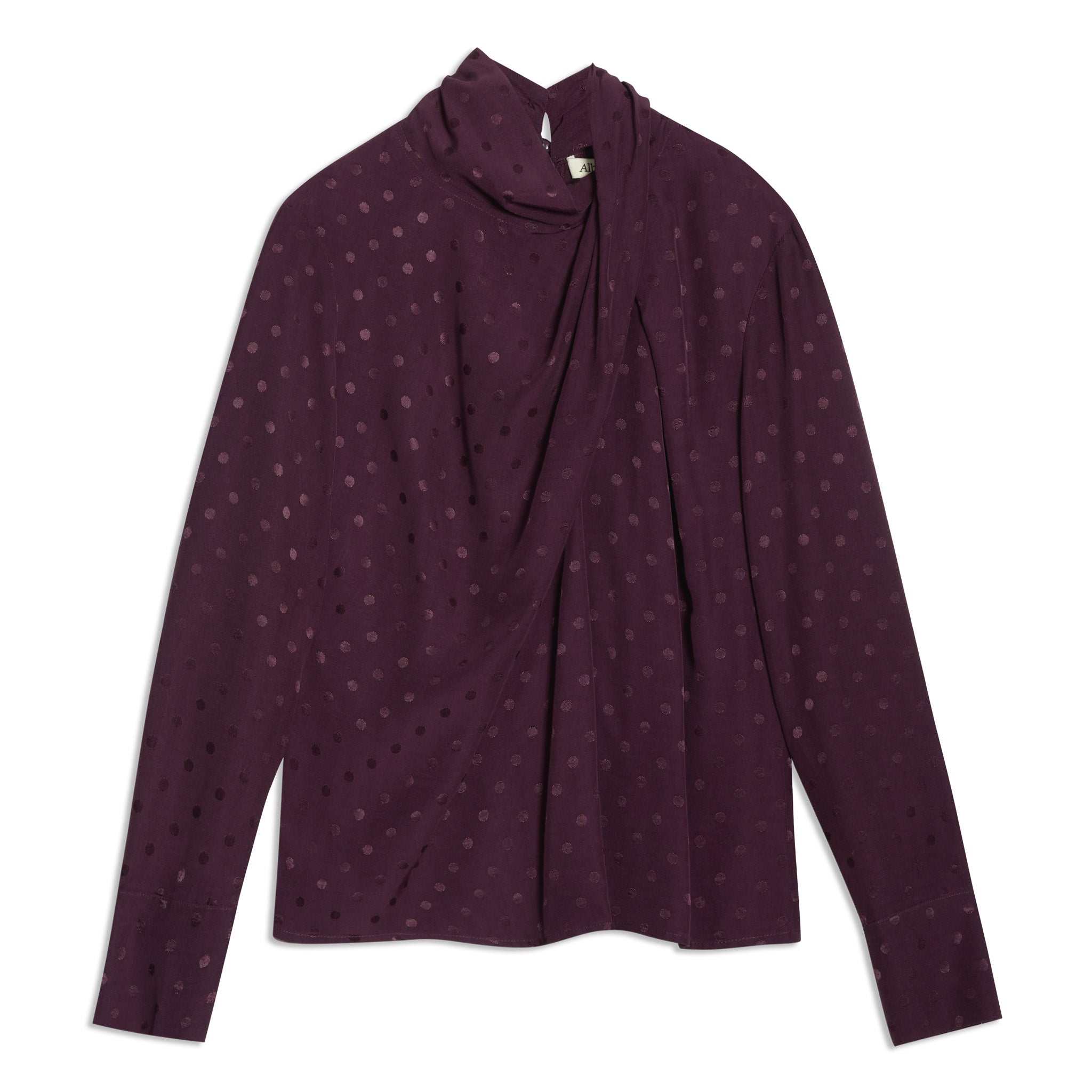 Re-Loved Jacquard Twist Neck Top - Size 10