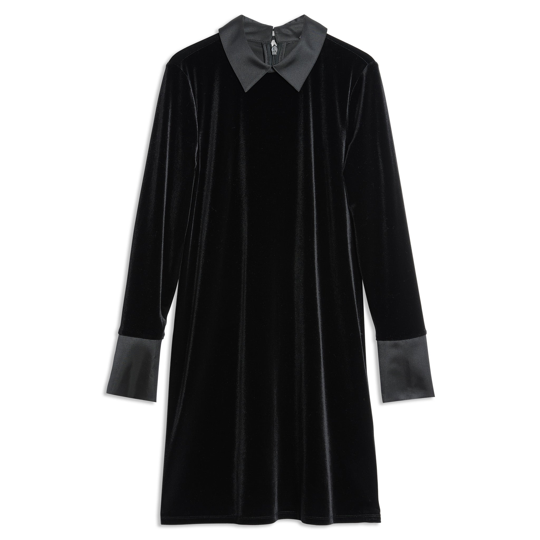 Re-Loved Collar and Cuff Velvet Dress - Size 12