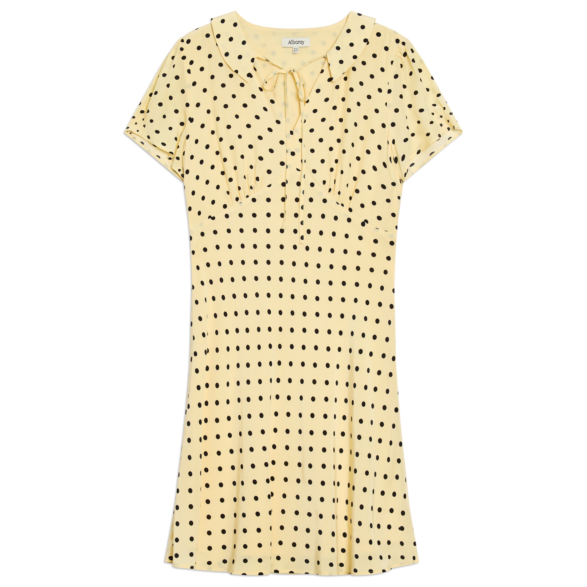 Yellow Spot Mini Dress