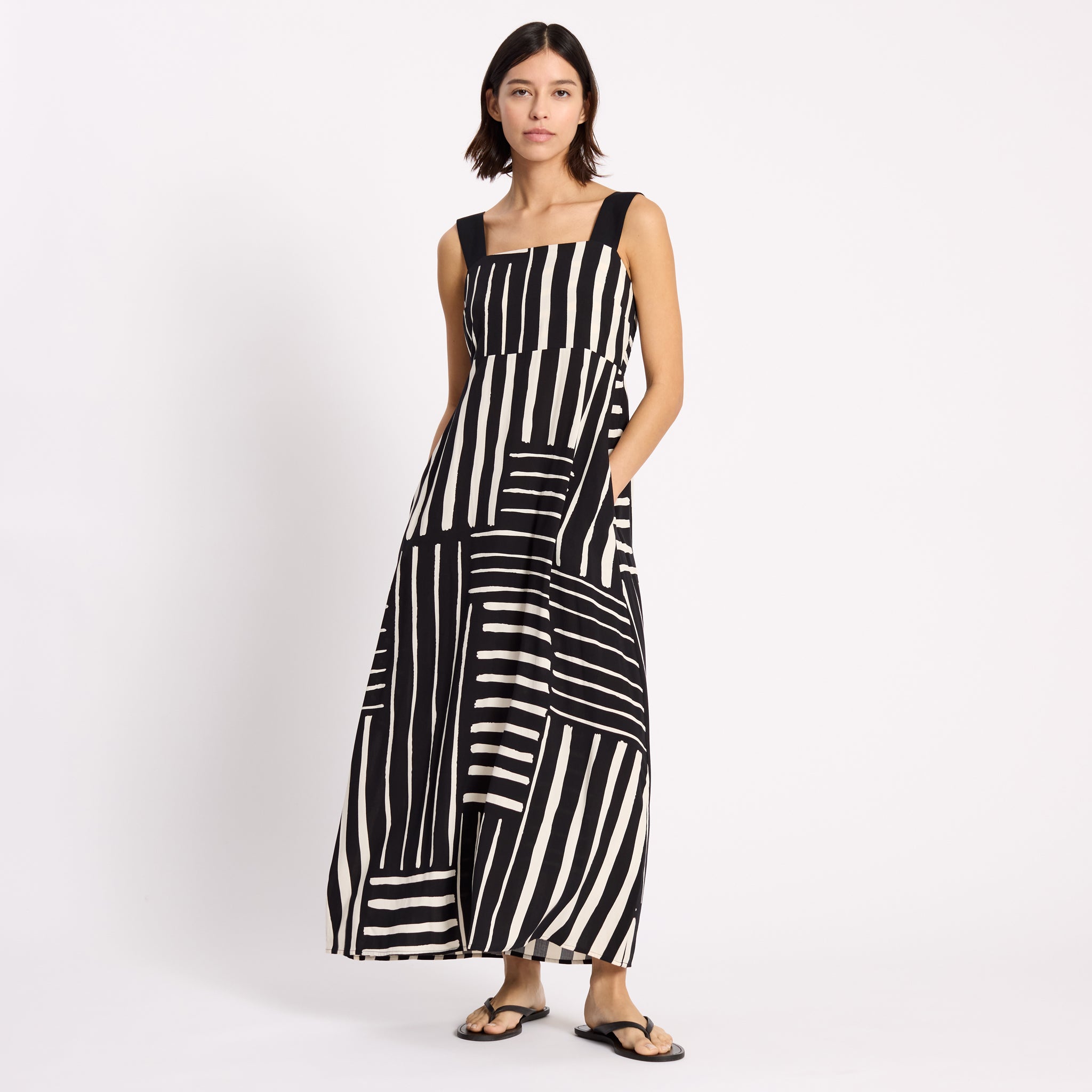 Patchwork Stripe Dress